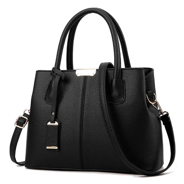 Borsa Tracolla Emily Nera in Vera Pelle Italiana da Donna - Media, Elegante - nero - Bags borsa borsa pelle donna emily pelle women bags - Concept Palermo