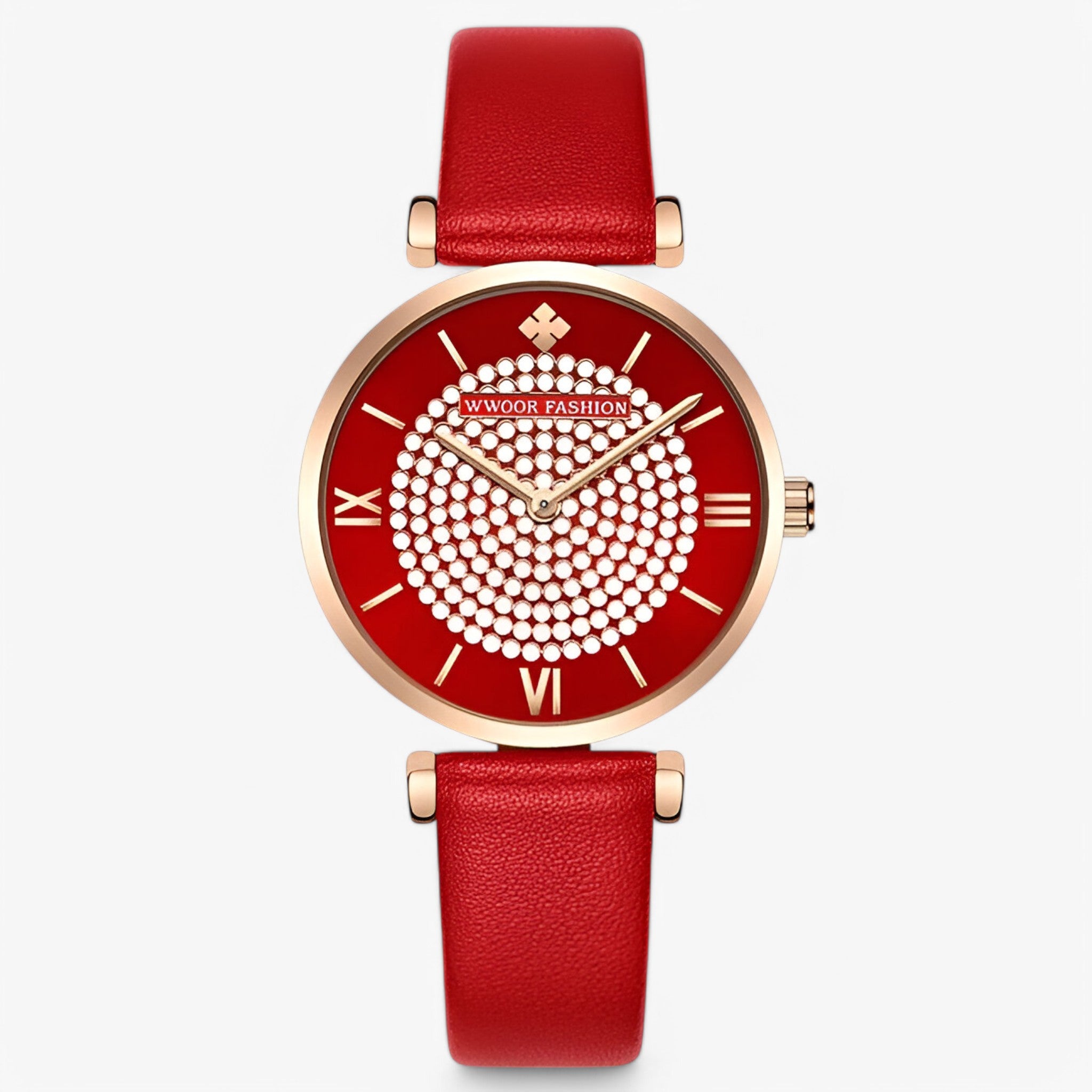 Orologio in pelle rossa Uomo - rossa - orologio orologio pelle pelle rossa uomo watch for women watches - Concept Palermo