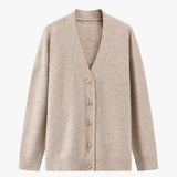 Chique oversized dames cardigan, warm en zacht, met V-hals, rood