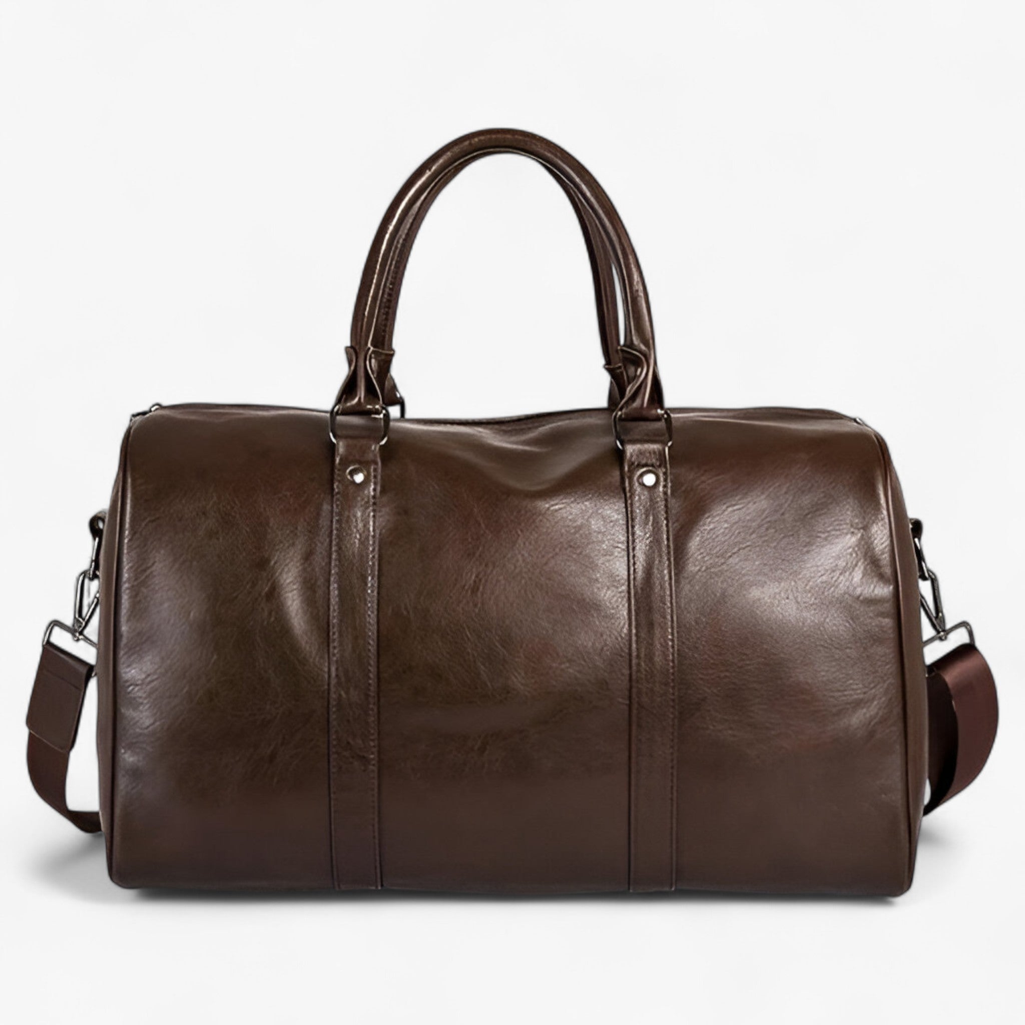 Borsa da Viaggio Uomo in Vera Pelle Nera - Grande e Robusta - - Bags borsa borsa uomo duffle bag duffle bags lunghi pelle uomo viaggi - Concept Palermo