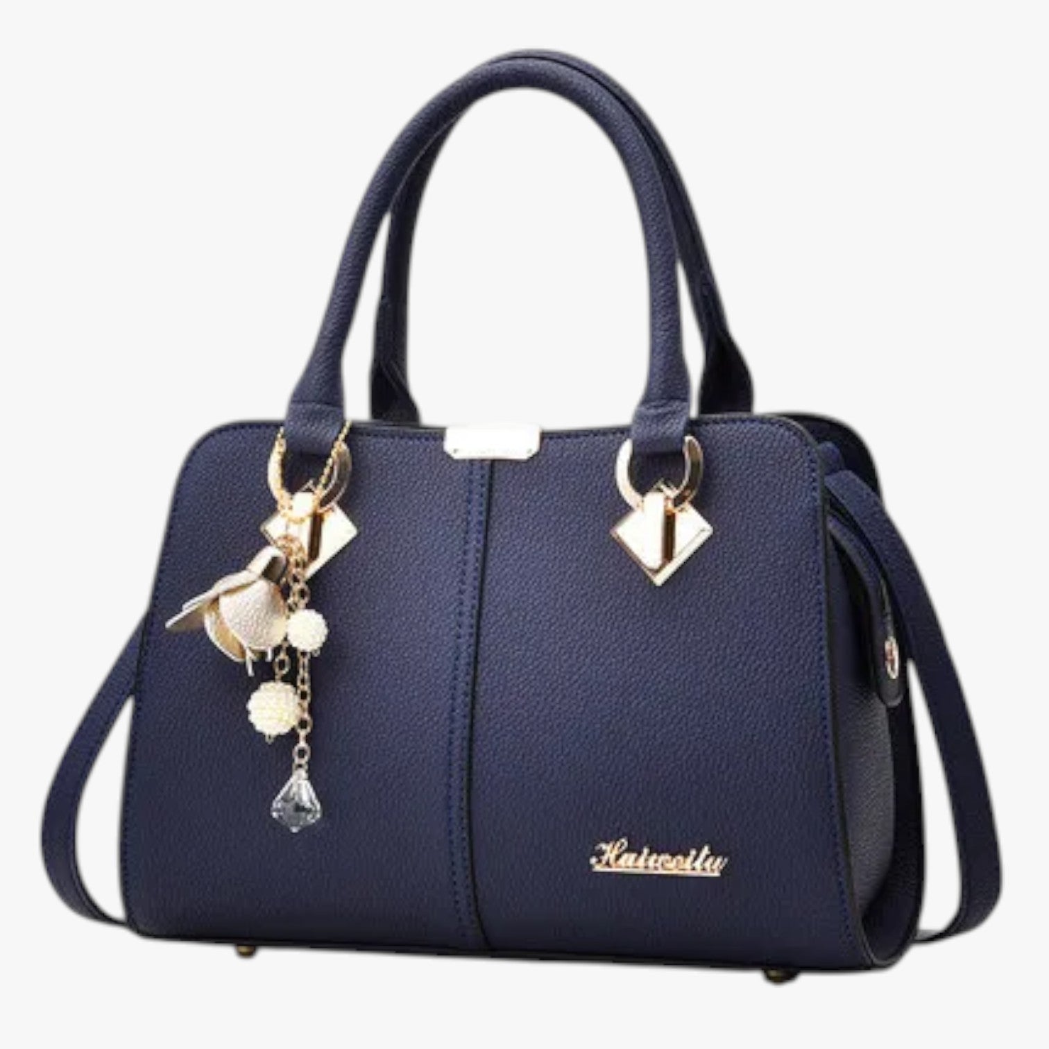 Borsa a Spalla Donna Elegante Casual in Ecopelle Nera Grande con Tracolla Regolabile - - Bags borsa casual comfort donna eleganza eleganza comfort spalla women bags Women's handbags - Concept Palermo