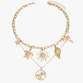 Collana estiva minimale con conchiglia e stella marina Lana Donna