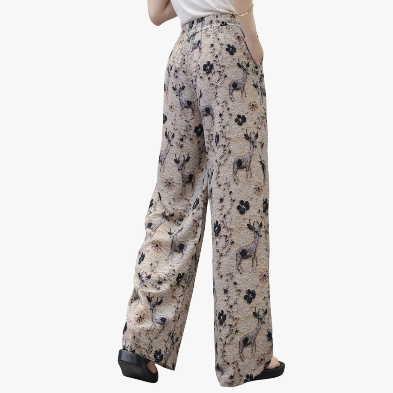 Pantaloni estivi in chiffon con tasche – Leggeri e casual - - casual chiffon estivi leggeri pantaloni pantaloni estivi pants pants for women tasche women pants - Concept Palermo
