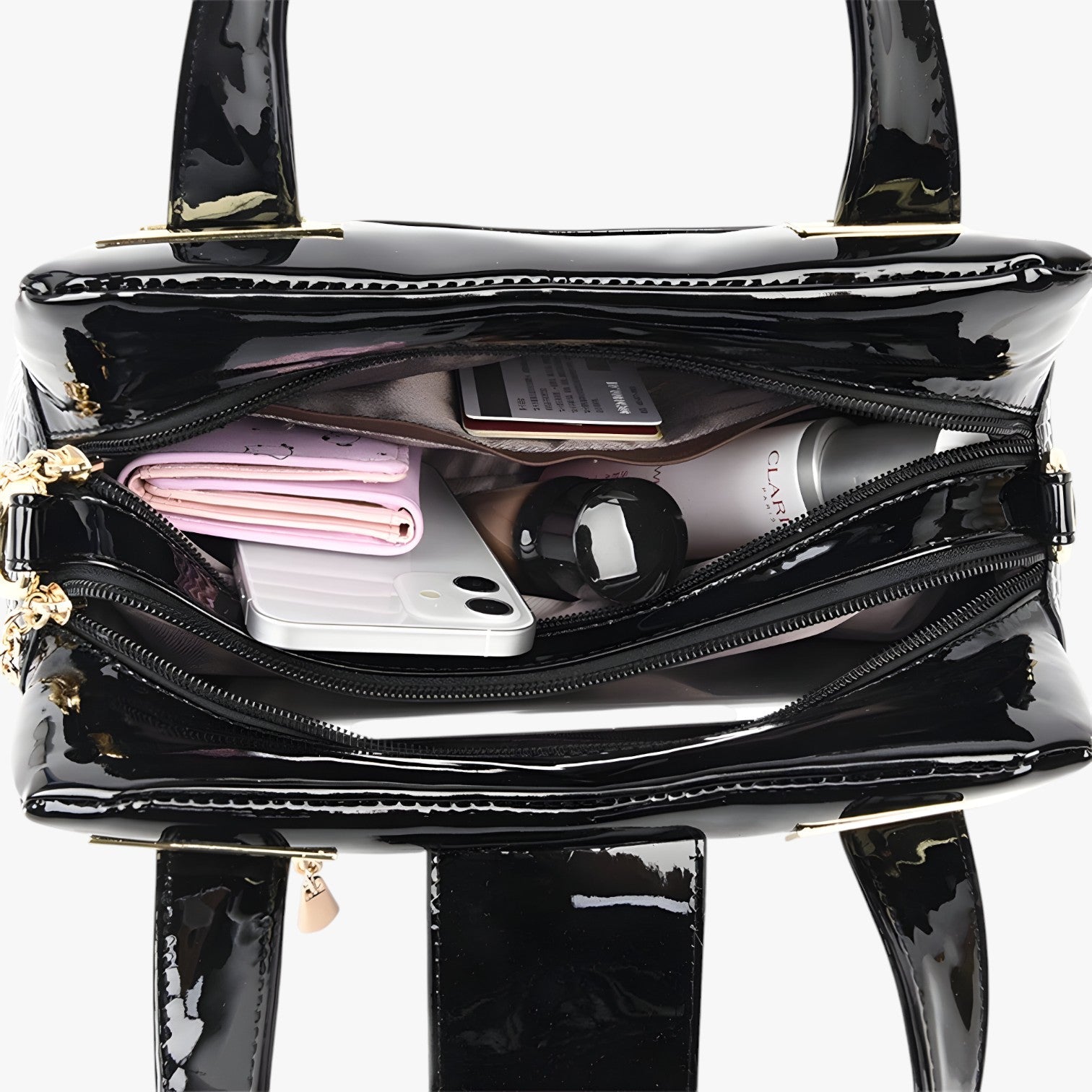 Borsa a Tracolla Donna Grande Nera in Ecopelle Effetto Coccodrillo - Elegante e Versatile - - Bags borsa borsa tracolla coccodrillo donna finto handbags tracolla women bags - Concept Palermo