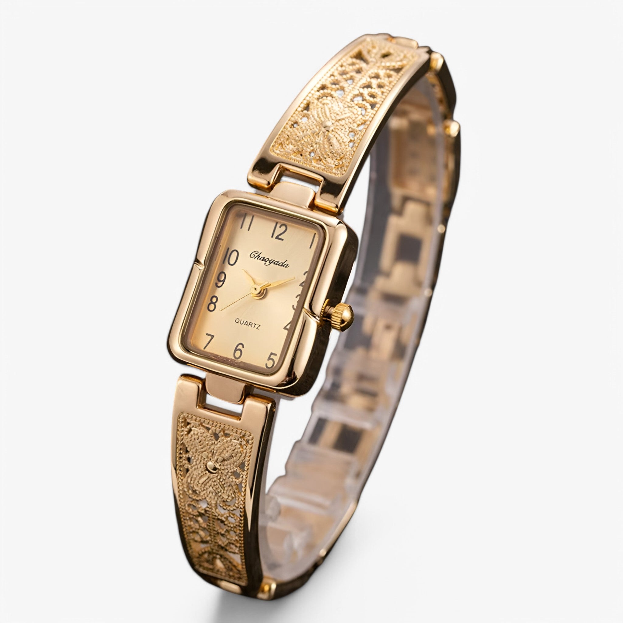 Orologio da donna bicolore argento e oro con quadrante quadrato - - bicolore donna female watch orologio orologio donna quadrante quadrato watch for women watches - Concept Palermo