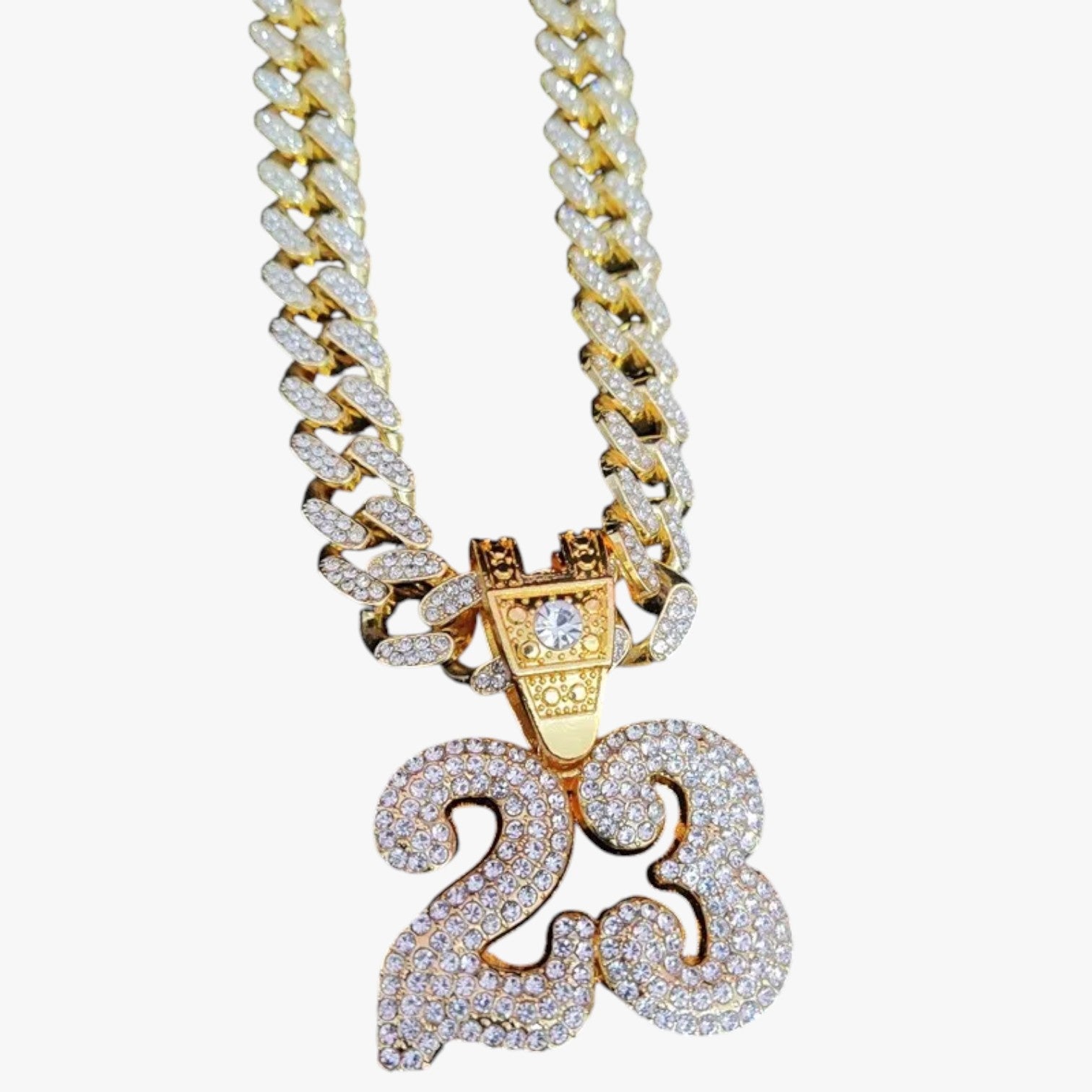 Collana Bling Numero 23 – Audace e Brillante in Cristallo Lana - - audace bling brillante collana collana bling cristallo jewelry lana mens accessory Necklace necklace for men NECKLACES - Concept Palermo