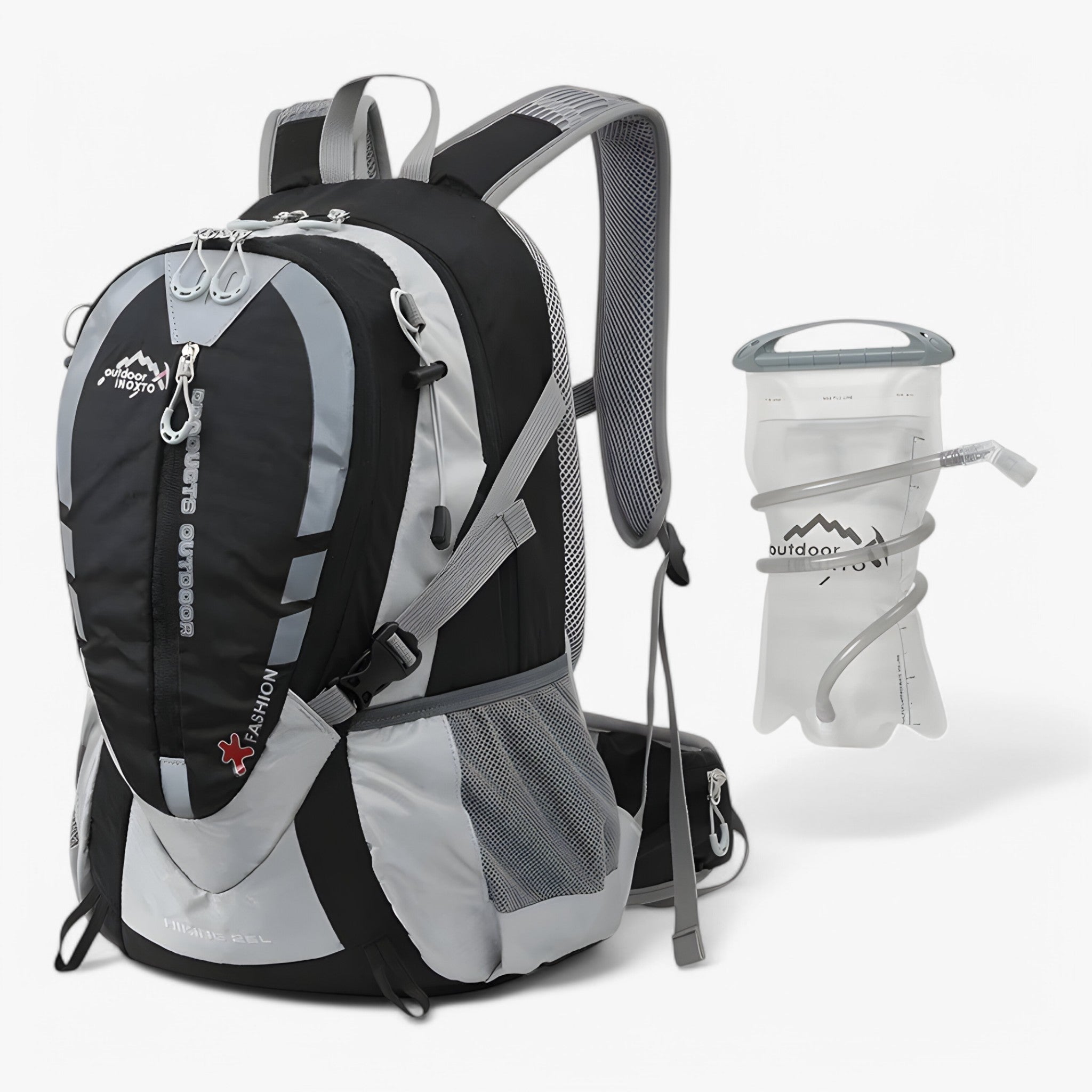 Zaino Idrico Trekking 25L Uomo, Leggero Traspirante per Escursioni, Corsa, Bici - Nero 2L - arthur | zaino idrico da 25l - €25 idrico uomo zaino zaino idrico - Concept Palermo
