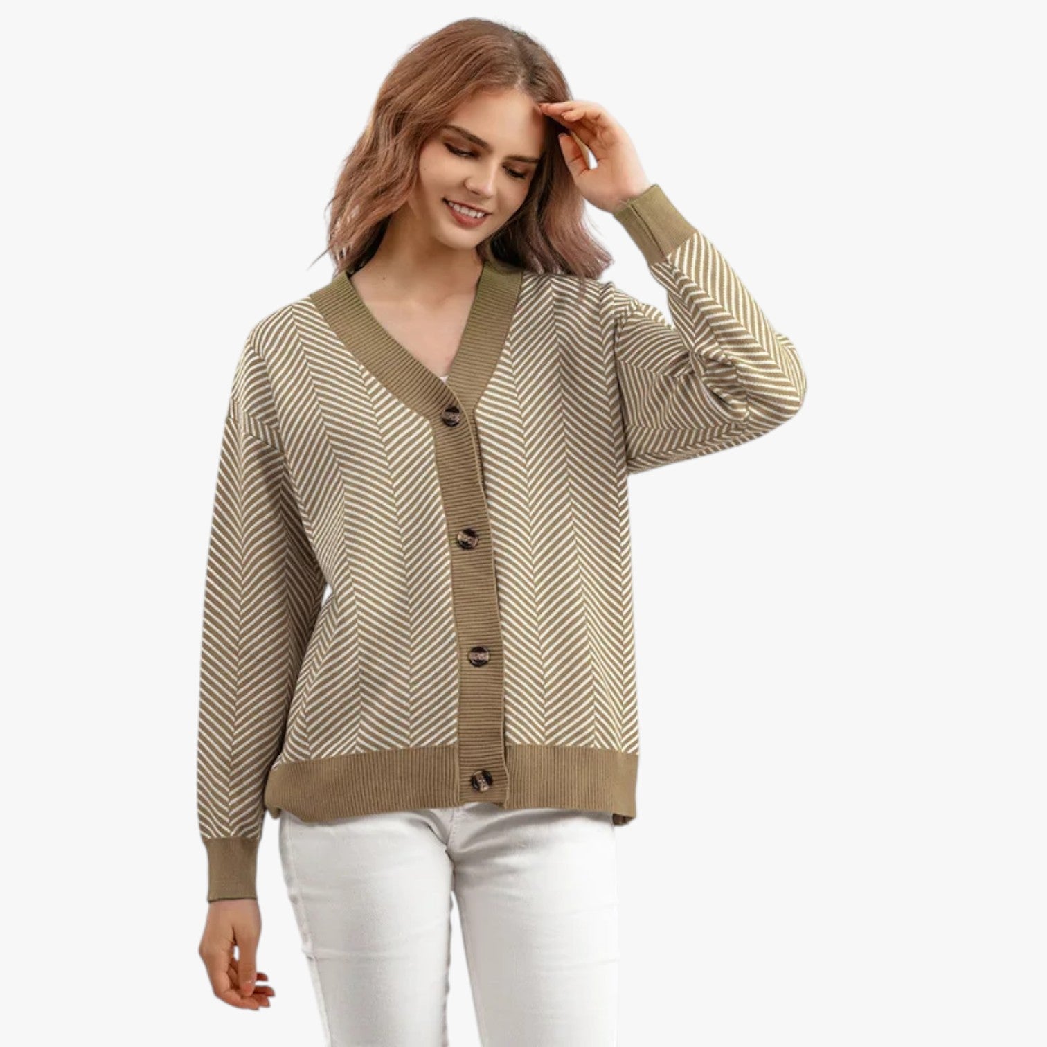 Cardigan con scollo a V da donna - Leggero ed per l'autunno Nero - - autunno cardigan cardigan scollo donna leggero scollo Sweater sweater women sweaters & cardigans women's sweater - Concept Palermo