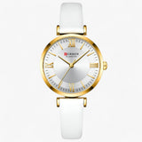 Luxe dameshorloge - Quartz design en eenvoudig leer
