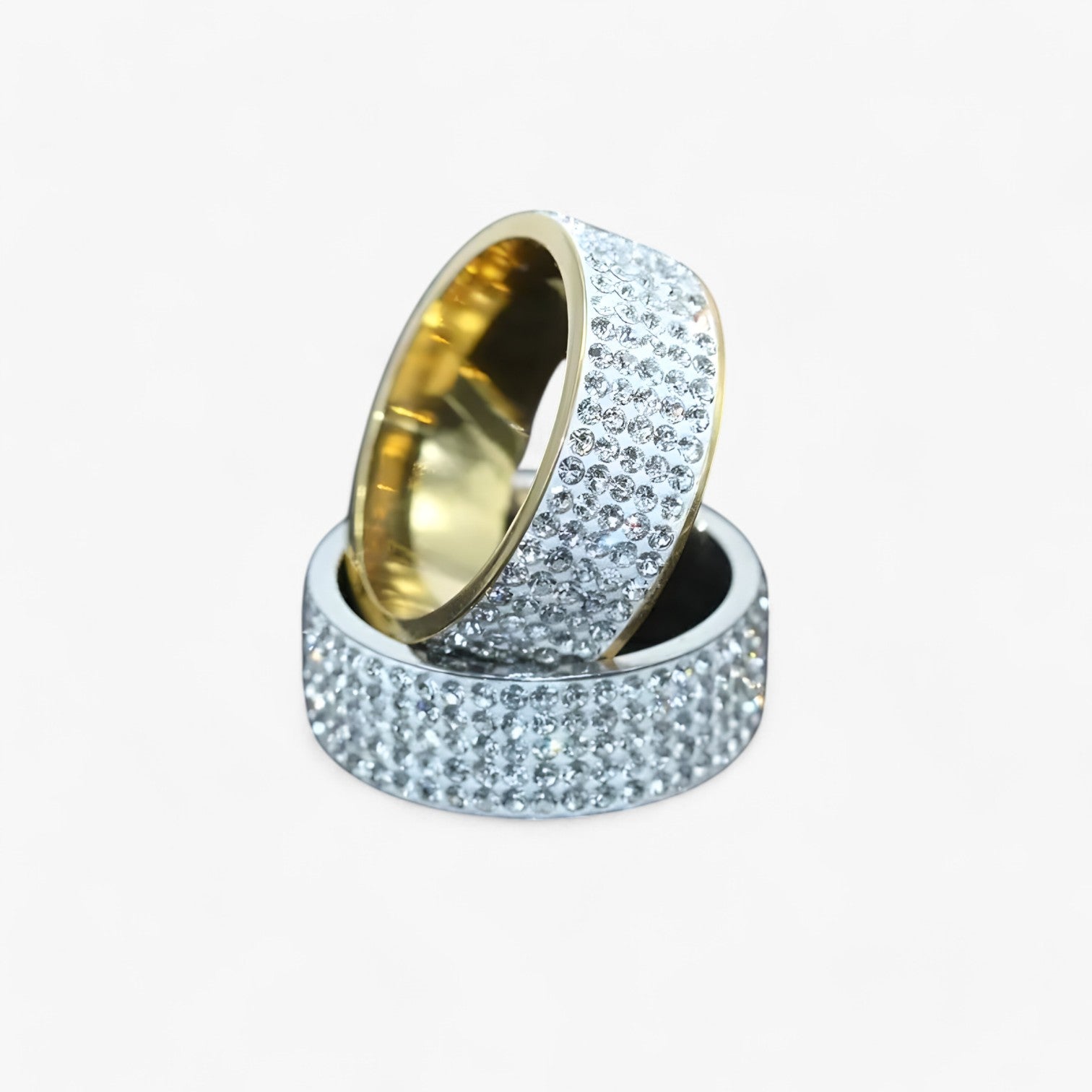 Anello di lusso in acciaio inox con pietra di cristallo – fede nuziale Uomo - - Accessories Jewelry acciaio anello anello acciaio cristallo fede inox jewelry nuziale Rings womens ring - Concept Palermo