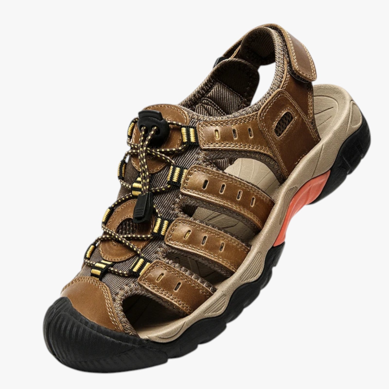 Sandali Trekking Uomo Chiusi, Protettivi e Comodi per Sentieri e Outdoor - Marrone - chiusi comfort Footwear mens footwear protezione sandali sandali trekking sandals sandals for men sentieri summer footwear trekking - Concept Palermo