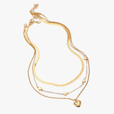 Gelaagde elegantie - de hartketting die je look verlicht Lana dames  