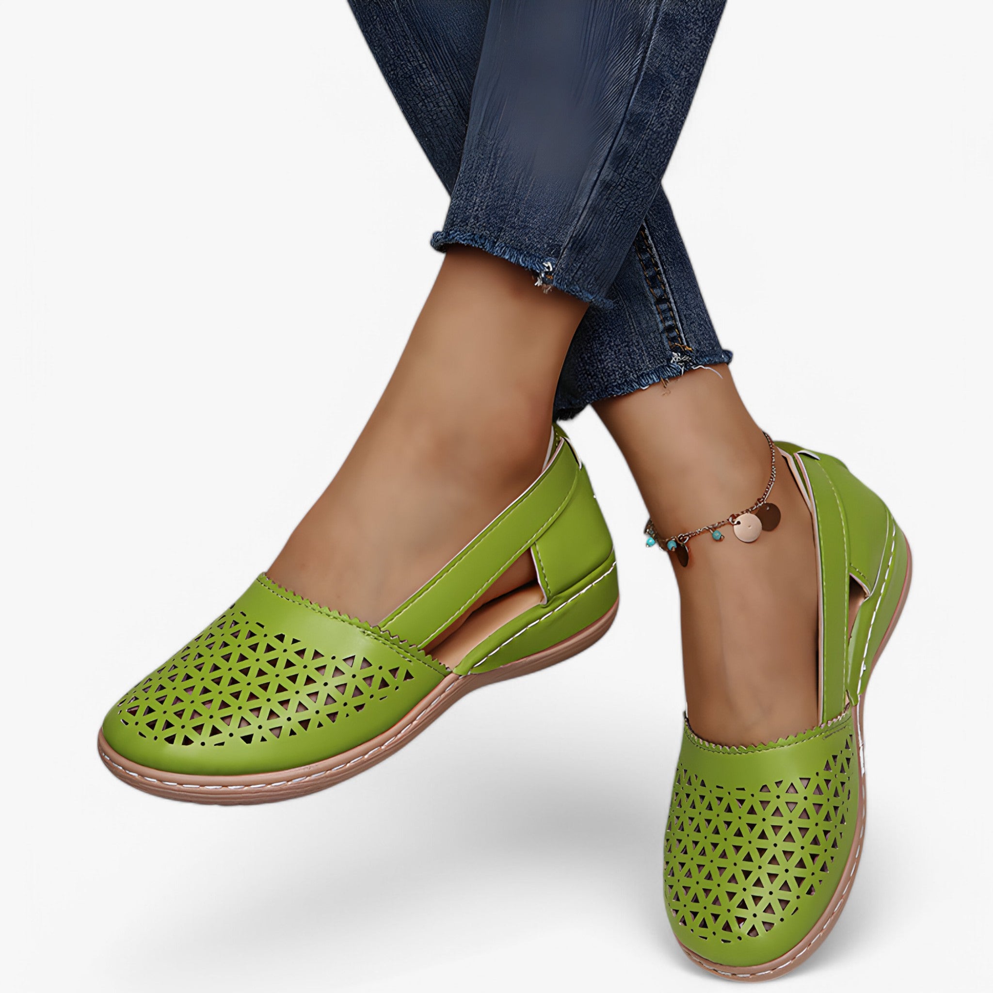 Sandali Ortopedici Marie Donna – Comfort, Stile e Supporto per Piedi Sensibili - Verde - donna june marie ortopedici sandali sandals - Concept Palermo
