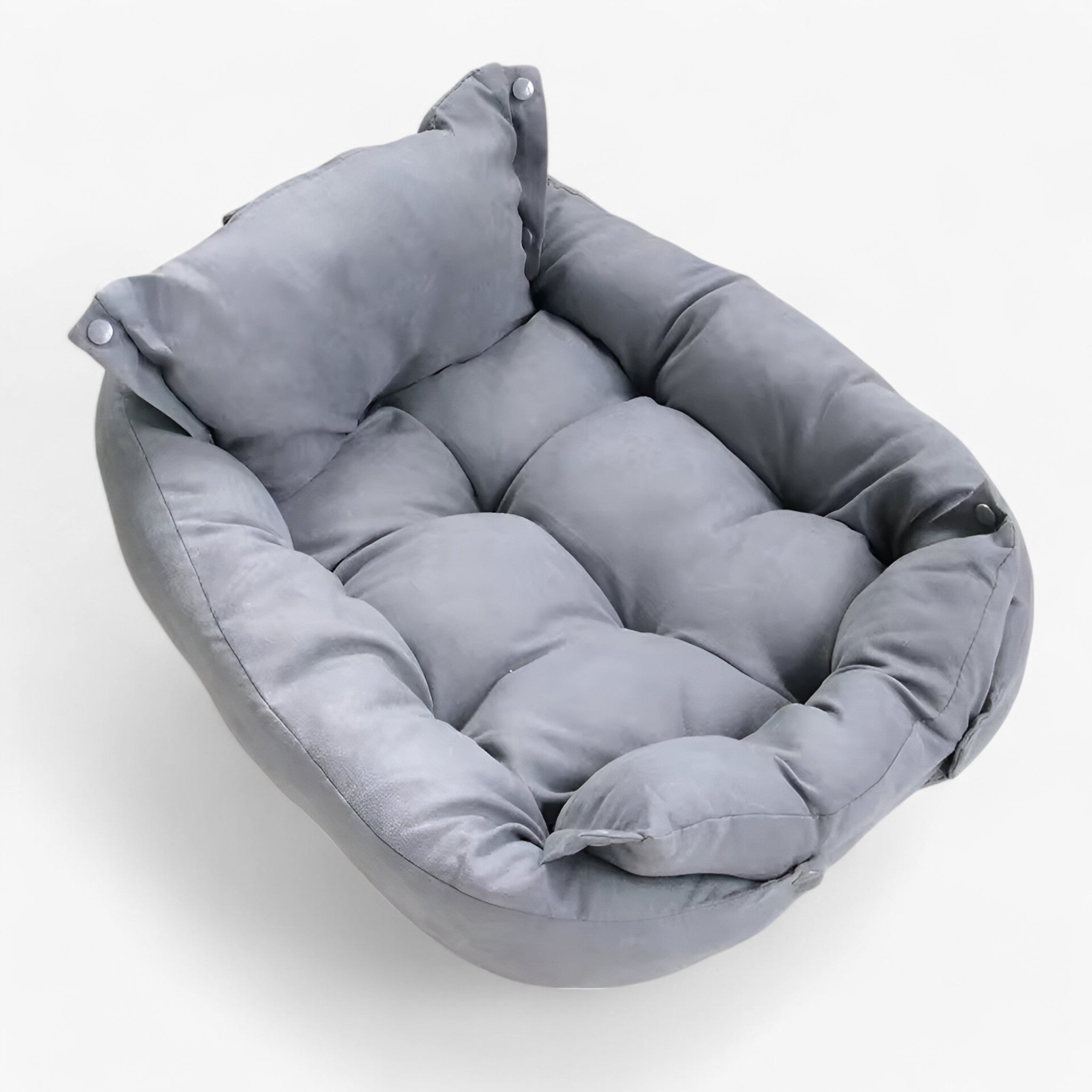 Letto Multifunzionale 3-in-1 per Cani e Gatti, Cuccia Morbida e Cuscino Rimovibile per Interni - Grigio - animali cani gatti letto letto animali multifunzionale pets & supplies uomo - Concept Palermo