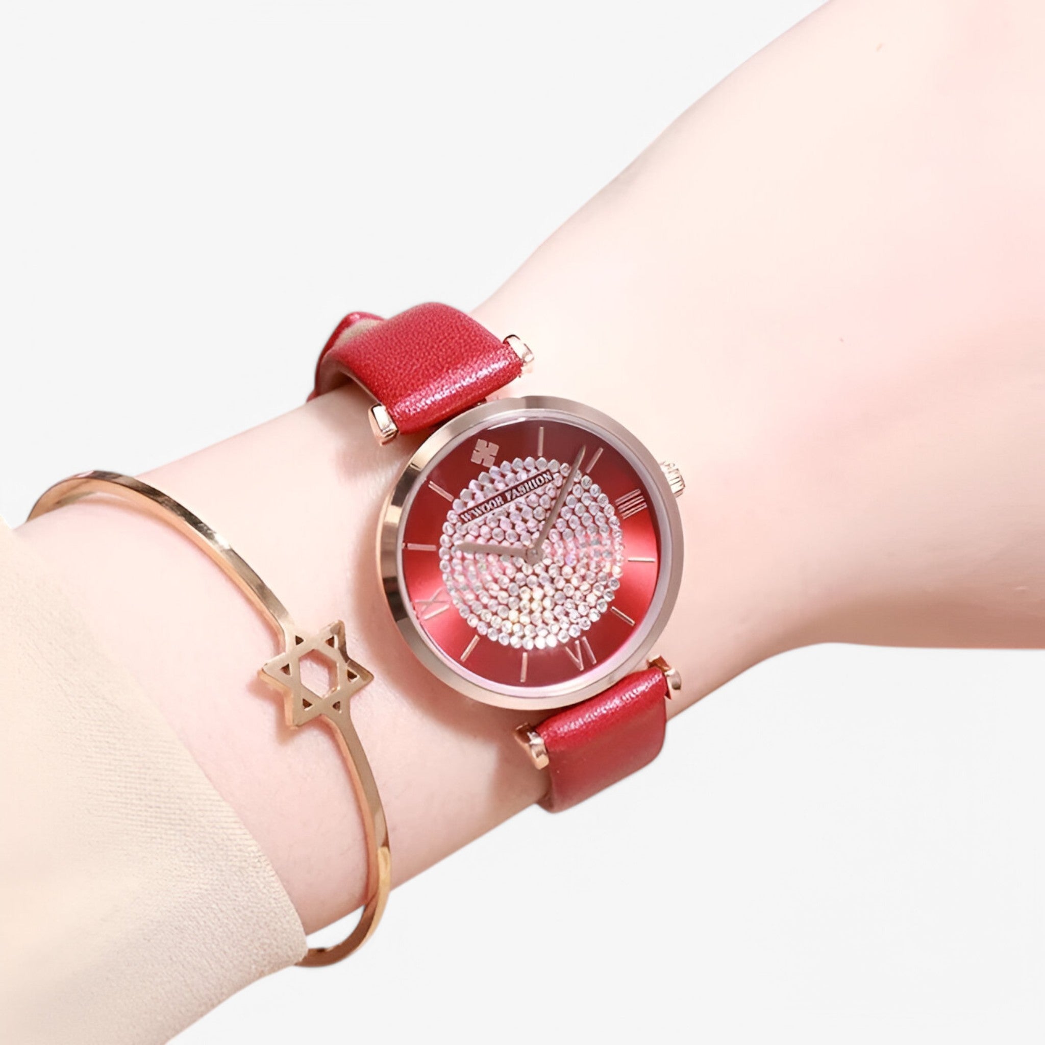 Orologio in pelle rossa Uomo - - orologio orologio pelle pelle rossa uomo watch for women watches - Concept Palermo