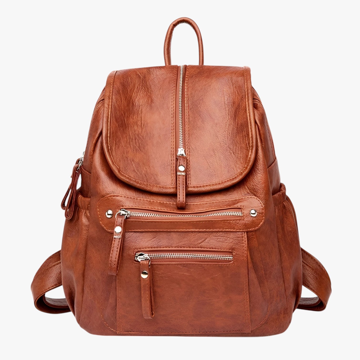 Zaini in Pelle di Eleganza Vintage per Donne e Ragazze - Marrone - Backpacks Bags donne eleganza pelle ragazze vintage women bags zaini zaini pelle - Concept Palermo