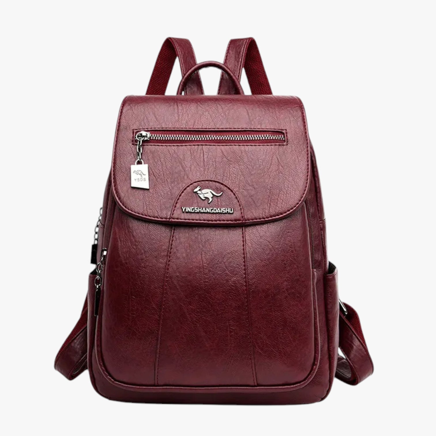 Zaino Vintage in Vera Pelle Morbida da Viaggio Uomo/Donna - Rosso vino - Backpacks Bags pelle viaggiare vintage women bags zaino zaino vintage - Concept Palermo