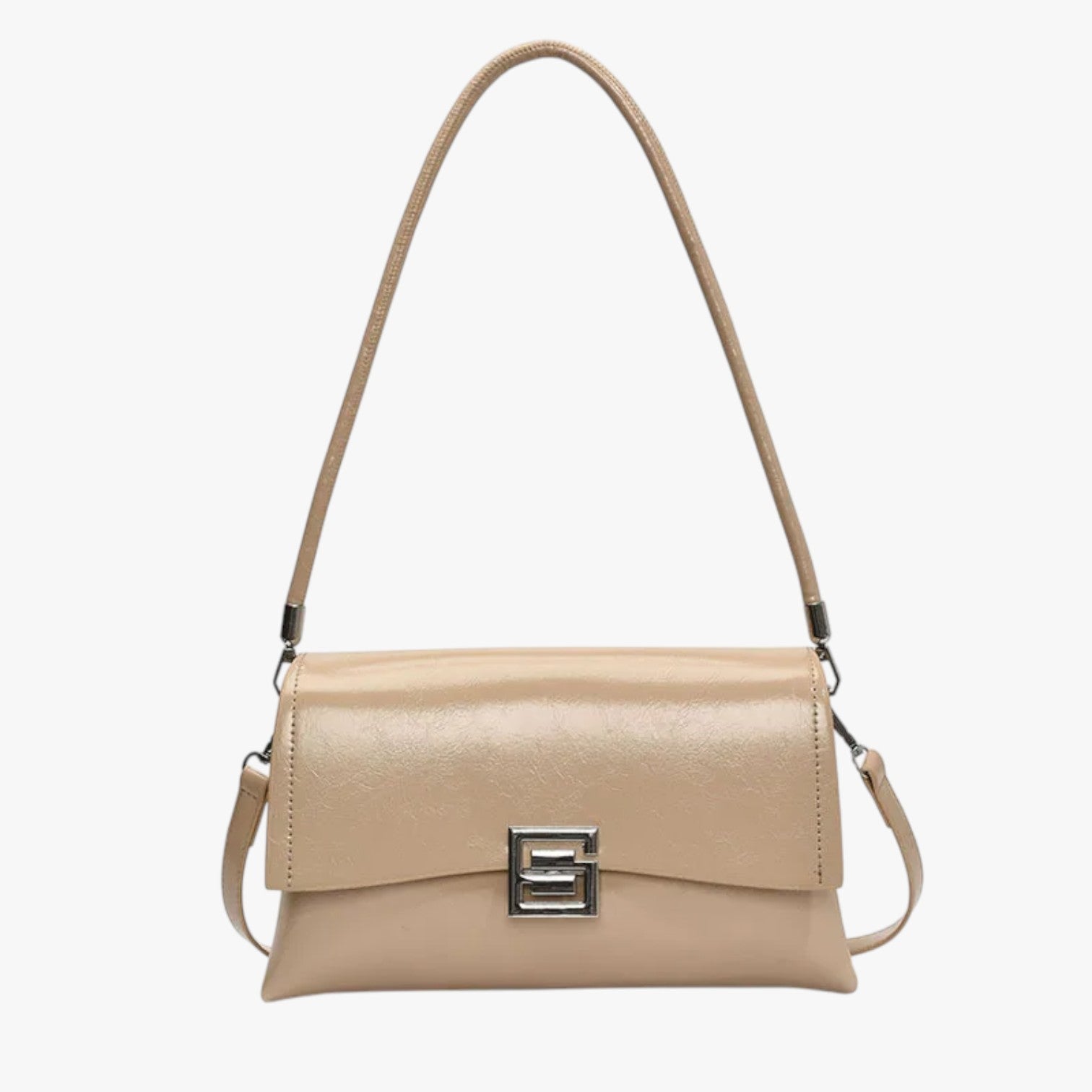 Borsa a conchiglia - con una finitura per un tocco raffinato - Taupe - Bags borsa borsa conchiglia conchiglia finitura raffinato tocco women bags Women's handbags - Concept Palermo