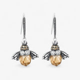 Bee kristal druppel oorbellen voor dames