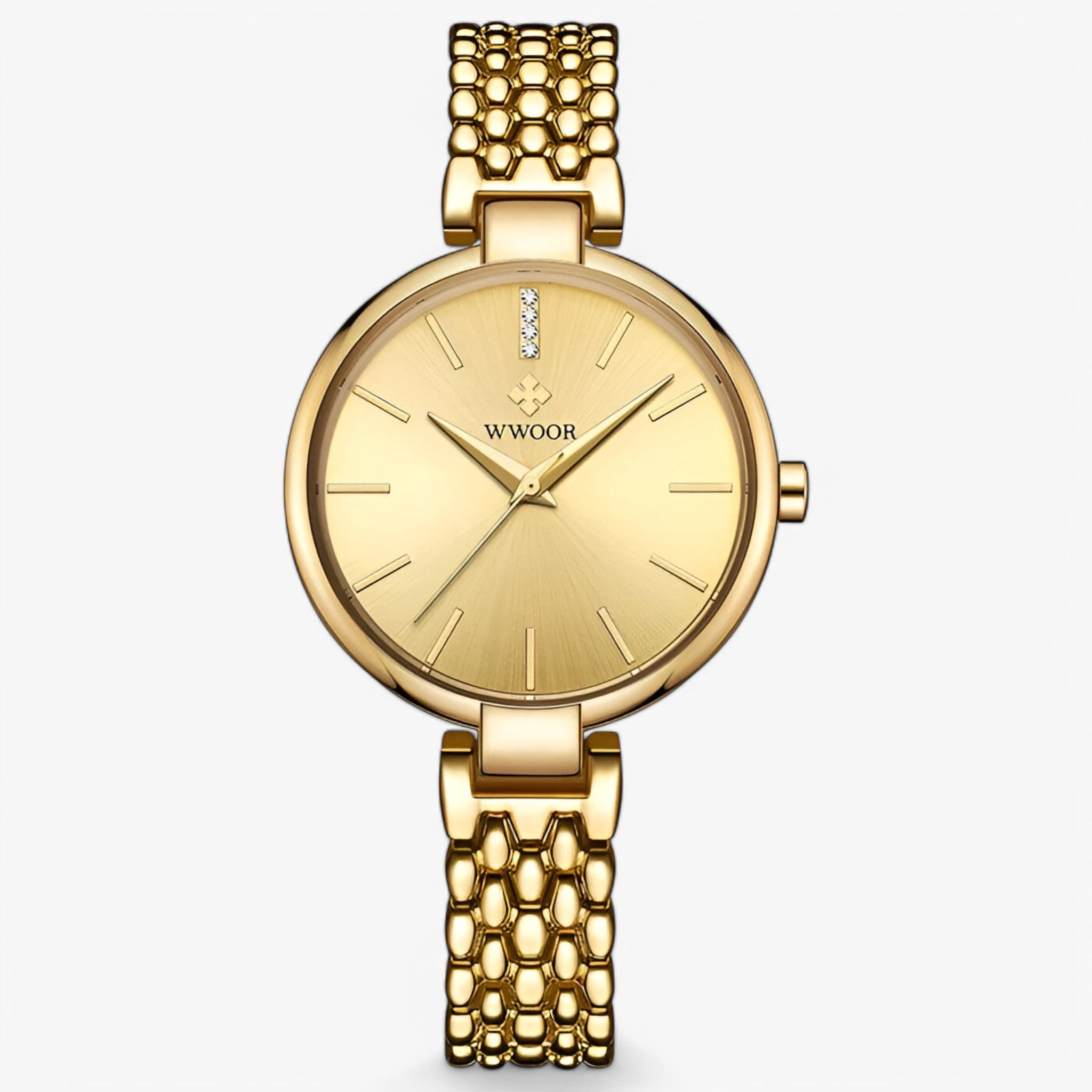 Nuovo orologio di lusso da donna con cinturino al quarzo con diamanti - Oro - cinturino diamanti donna orologio orologio donna quarzo watch for women watches - Concept Palermo