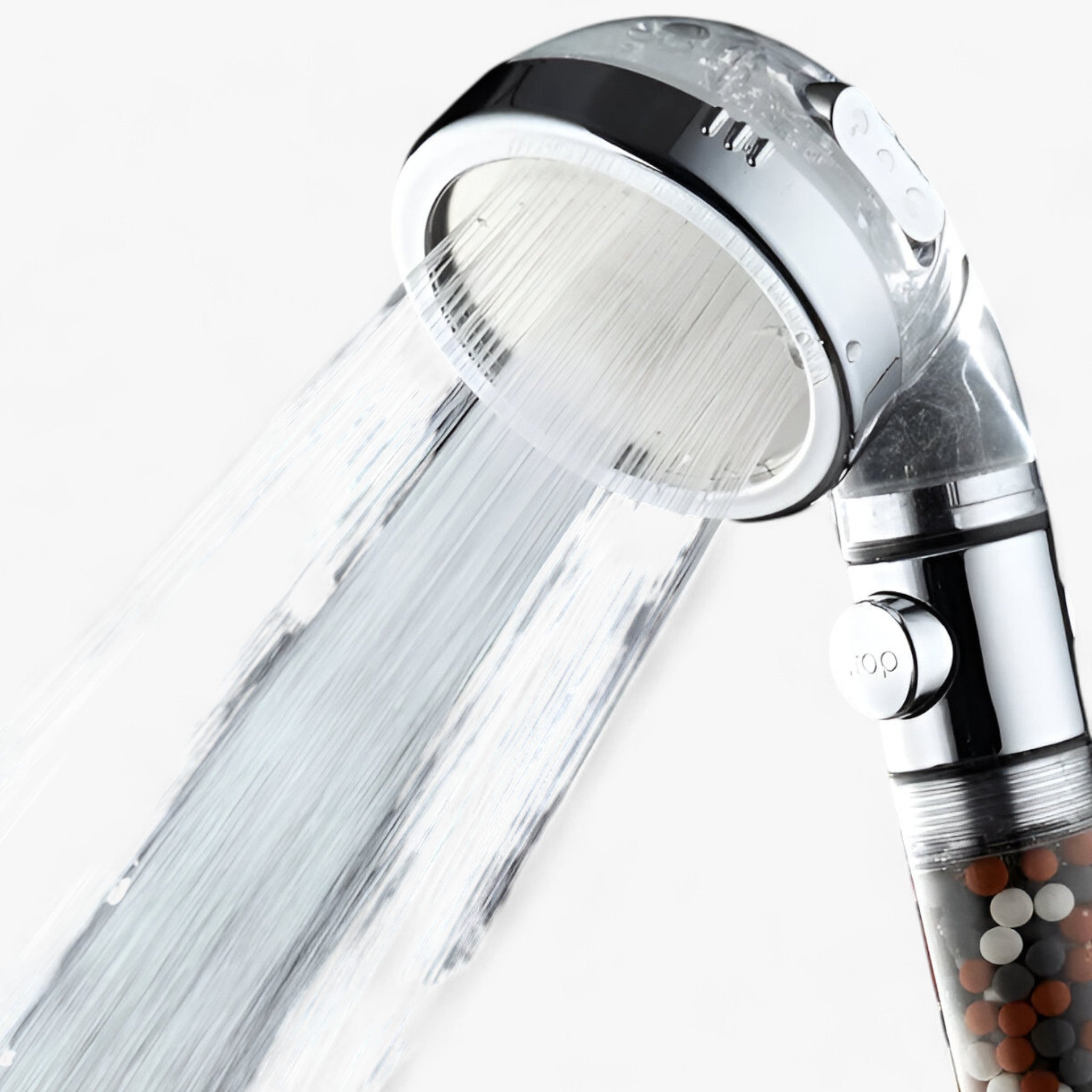 Soffione ad alta pressione - 3 impostazioni e filtro alla turmalina Pelle - - alla alta filtro home & garden huis & tuin impostazioni pelle pressione soffione - Concept Palermo