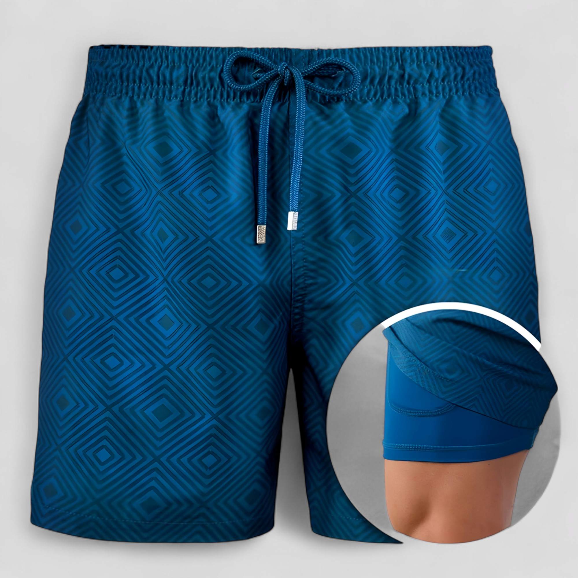 Costume da Bagno Uomo Asciugatura Rapida con Tasche Laterali, Pantaloncino Mare - Blu 8 - abbigliamento mare asciugatura cintura con cordino costume costume da bagno costume da bagno rapido costume da bagno uomo costume elegante costume per attività acquatiche costume uomo nuoto e sport acquatici rapida shorts shorts da nuoto tasca interna costume tasche uomo - Concept Palermo