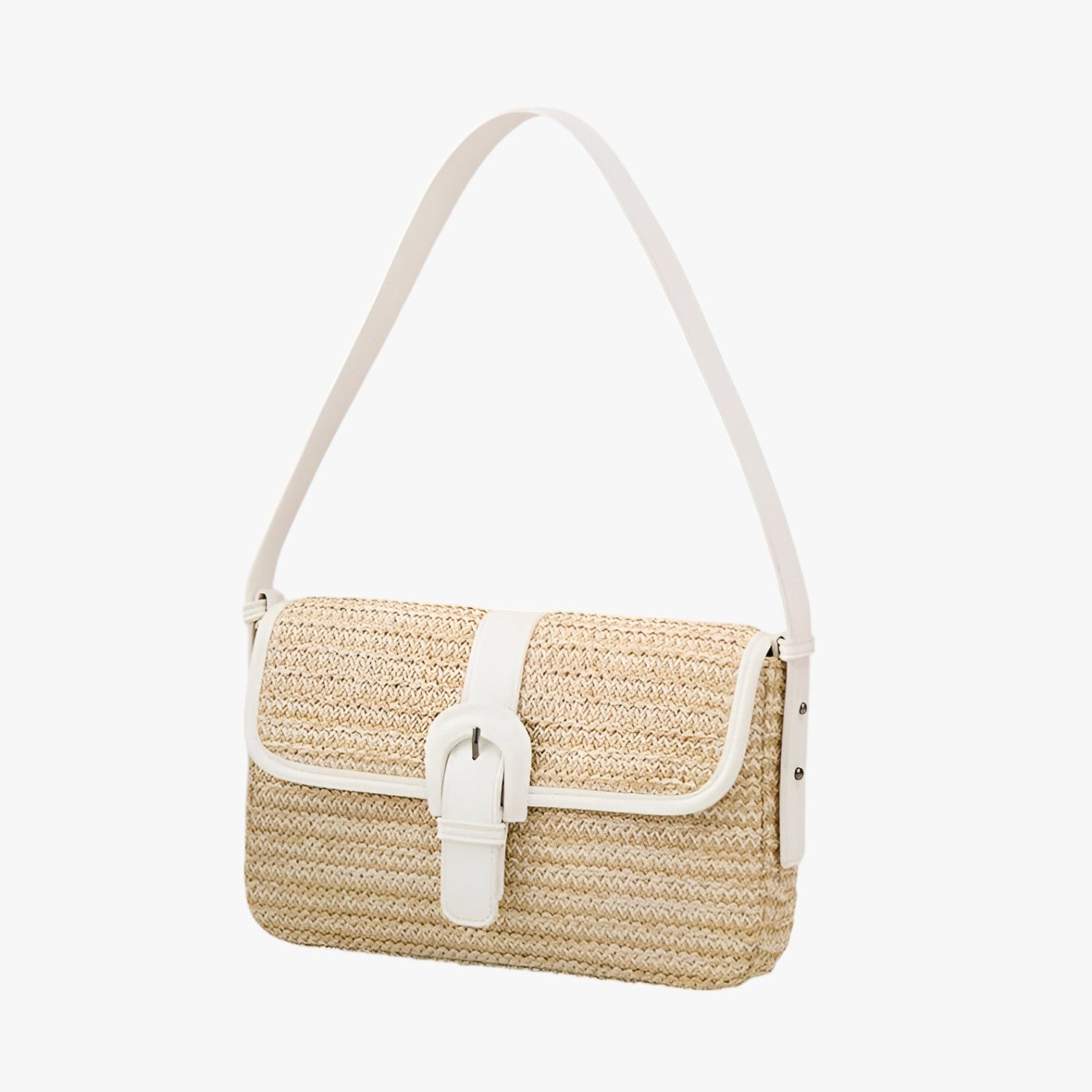 Borsa da spiaggia in rattan fatta a mano di lusso Pelle - - bags borsa borsa spiaggia fatta handbags mano pelle rattan spiaggia Women's handbags - Concept Palermo