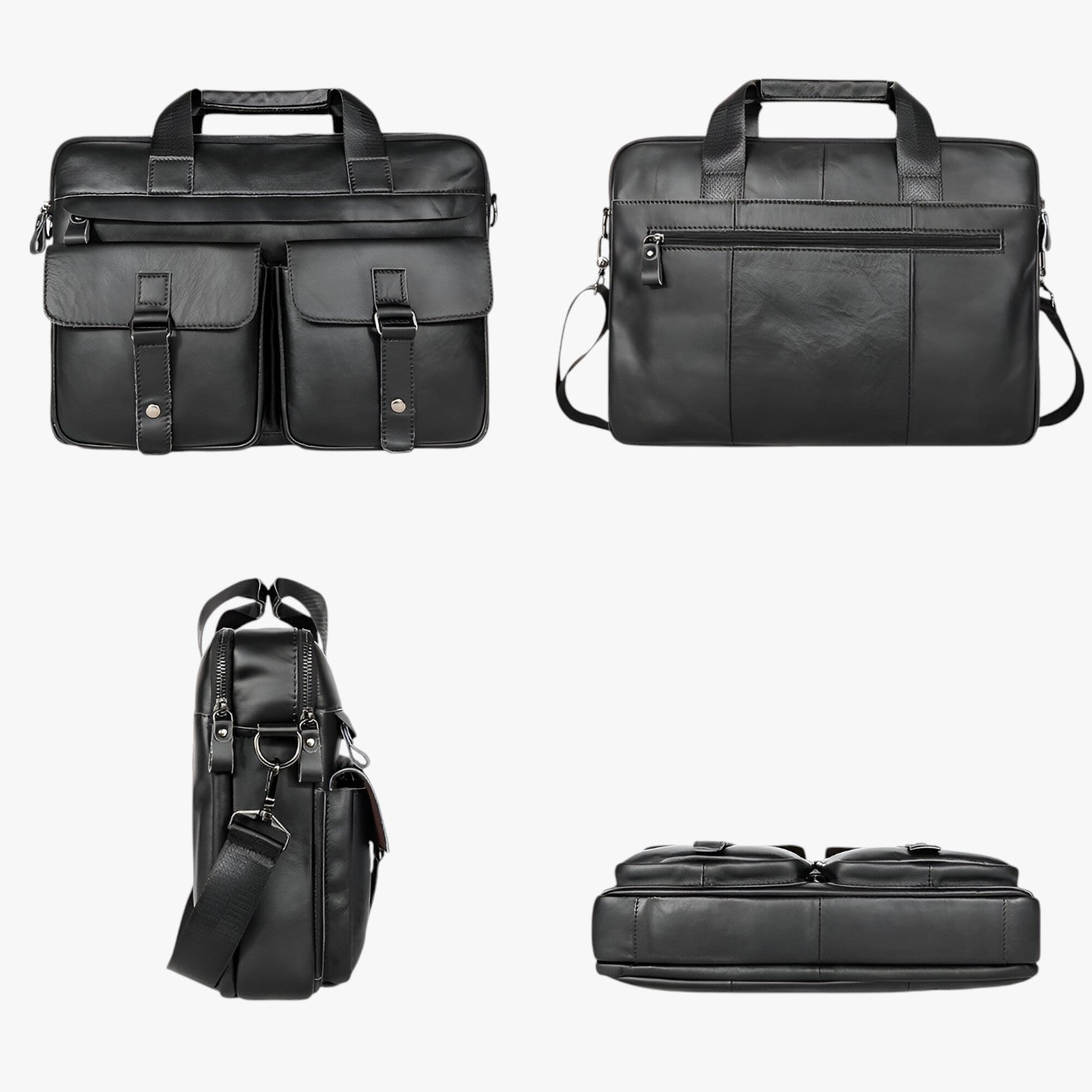 Borsa per Laptop in Pelle di Lusso - Pratica per il Lavoro - - Bags borsa borsa laptop laptop lavoro mens bag pelle pratica Shoulder Bags - Concept Palermo