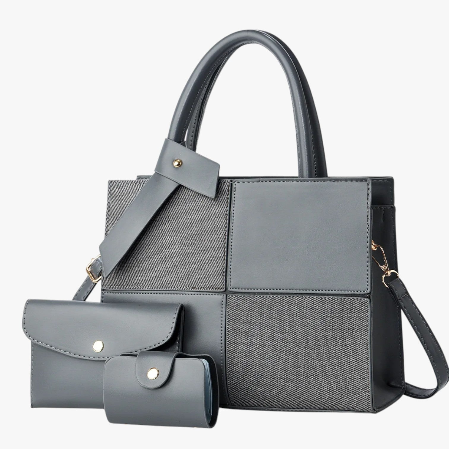 Borsa tote retrò spaziosa e impermeabile - Grigio - Bags borsa borsa tote impermeabile retr spaziosa tote women bags Women's handbags - Concept Palermo