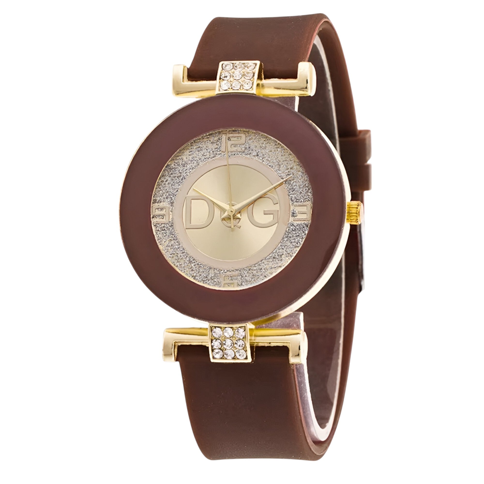 Orologio Donna al Quarzo Minimalista con Cinturino in Silicone Morbido - Vari Colori - marrone - cinturino donna female watch minimalista orologio orologio donna quarzo silicone watch for women watches - Concept Palermo