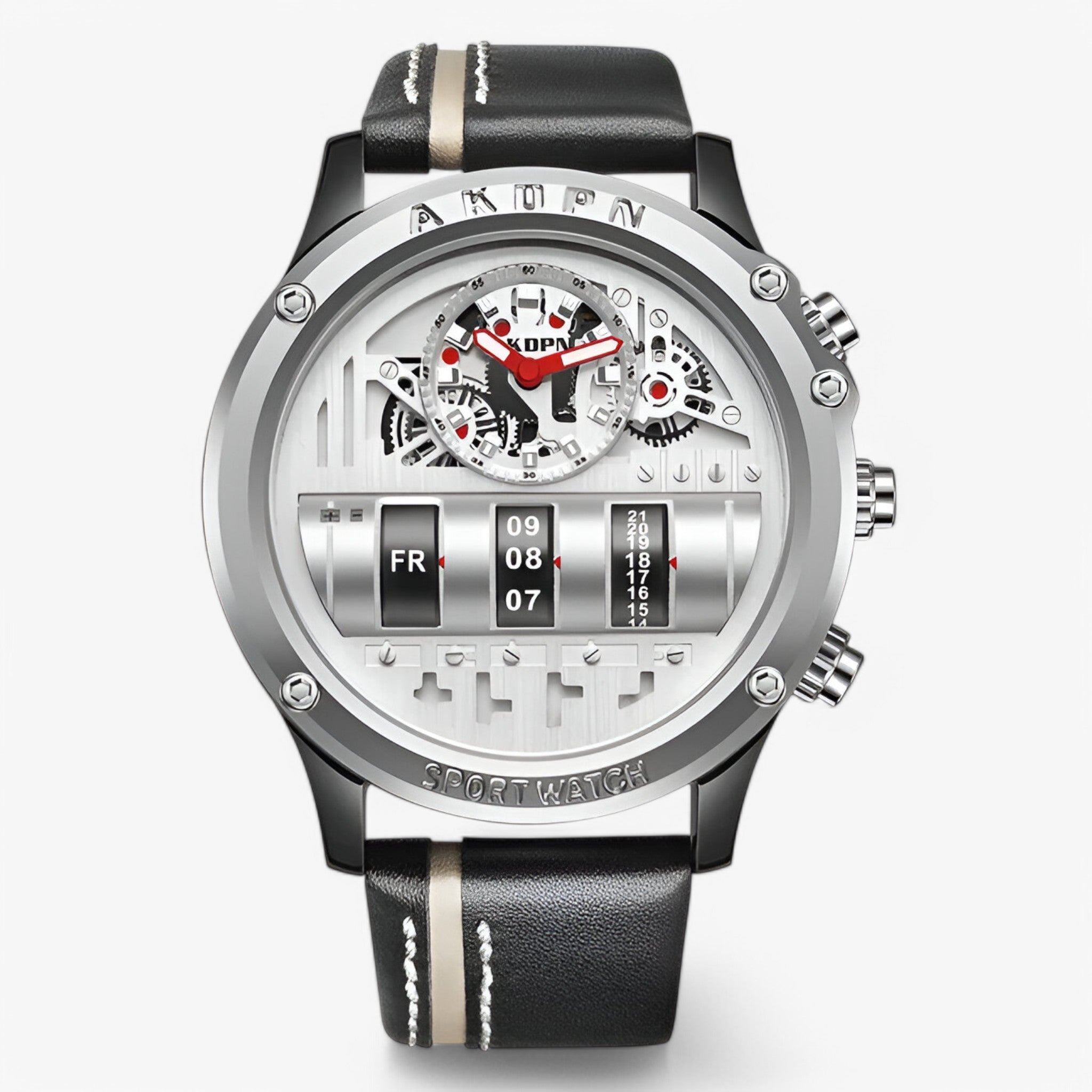 Orologio militare con data girevole - Bianco - accessoires data girevole horloges militare orologio orologio militare watches - Concept Palermo