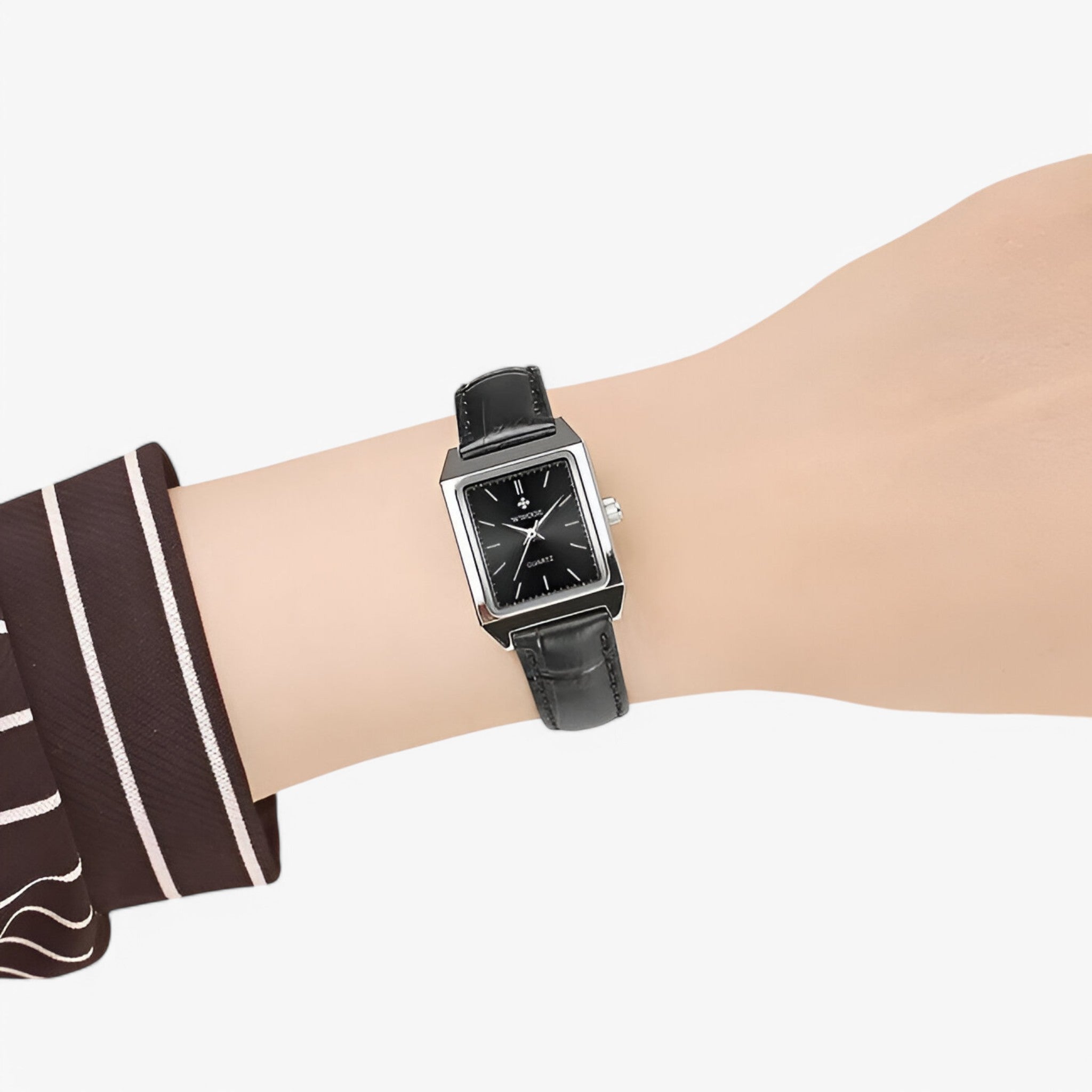 Orologio Rettangolare Lusso Donna con Diamanti, Elegante e Brillante - - diamanti orologio orologio rettangolare rettangolare watch for women watches - Concept Palermo
