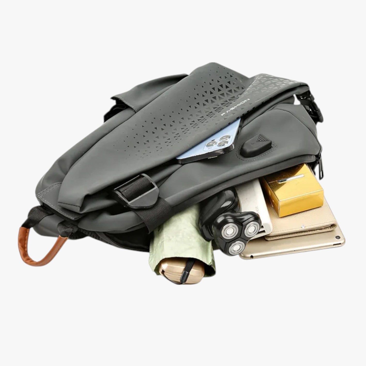 Borsa a tracolla impermeabile Dominick con USB: stile e ricarica sempre con te Uomo - - Bags borsa borsa tracolla dominick impermeabile mens bag ricarica sempre stile - Concept Palermo