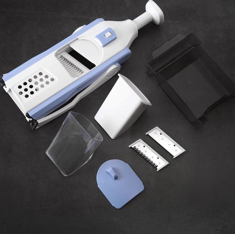 Tritaverdure Manuale Professionale con 5 Lame in Acciaio Inox per Verdure e Frutta - - alla home & garden kitchen slicers perfezione slicers taglia taglia trita trita verdure - Concept Palermo