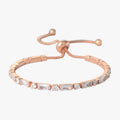 Bracciale Geometrico Oro Rosa con Zircone Regalo Donna