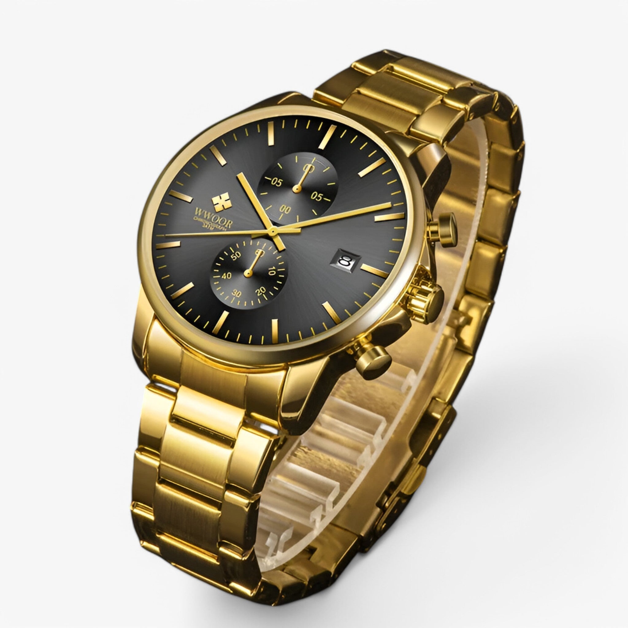 Cronografo da Uomo Leggero in Acciaio Inossidabile Argento - - acciaio cronografo cronografo leggero inossidabile leggero uomo watches WATCHES FOR MEN wistwatches - Concept Palermo