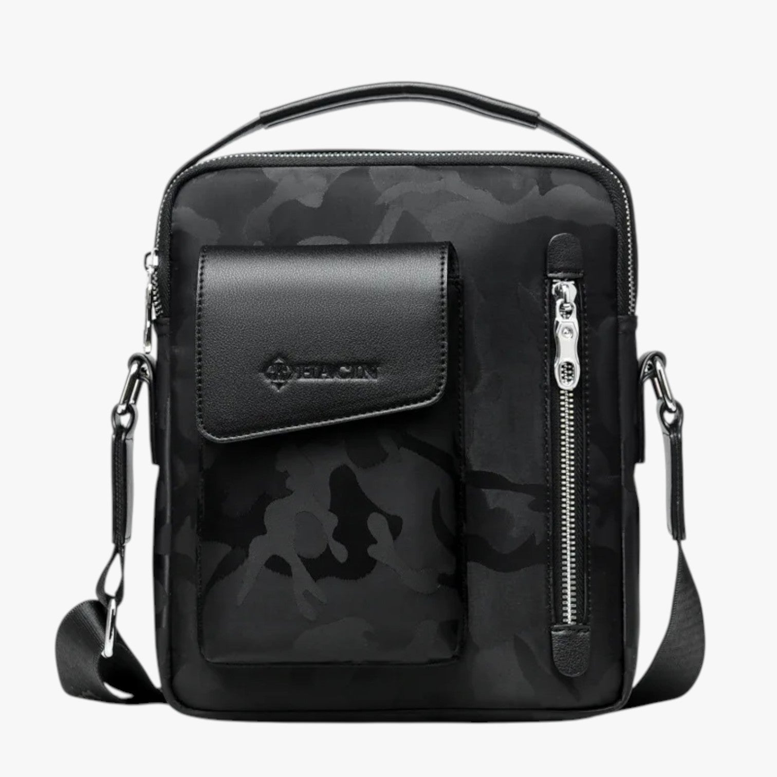 Borsa a tracolla da uomo - con uno stile casual e spazioso - mimetico nero - Bags borsa borsa tracolla casual mens bag Shoulder Bags spazioso stile tracolla uomo - Concept Palermo