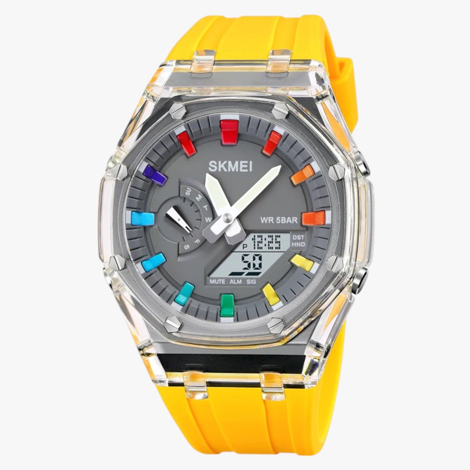 Orologio digitale trasparente da 5 ATM con sveglia e funzioni intelligenti Uomo - - digitale funzioni intelligenti orologio orologio digitale sveglia trasparente uomo watch WATCHES FOR MEN Wristwatch - Concept Palermo