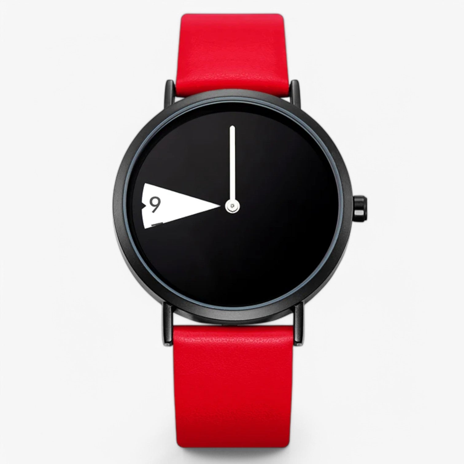 Orologio da donna con rotazione – design audace, eleganza senza tempo Pelle Lana - rosso - audace design donna eleganza ladies watch lana orologio orologio donna pelle watch watch for women wrist watches for women - Concept Palermo