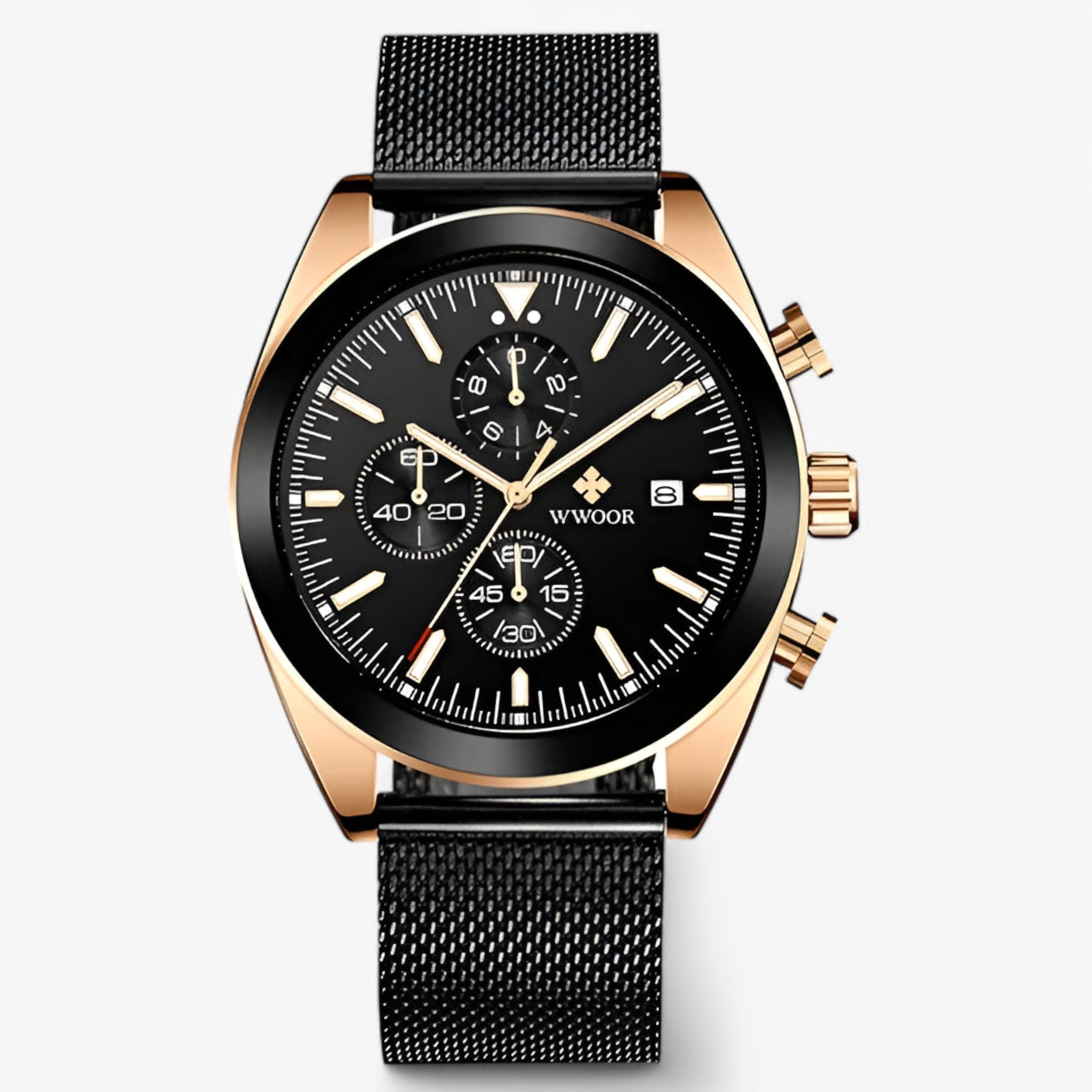 Orologio Cronografo Di Lusso In Acciaio Inossidabile Uomo - - accessoires acciaio cronografo horloges inossidabile orologio orologio cronografo uomo watches - Concept Palermo