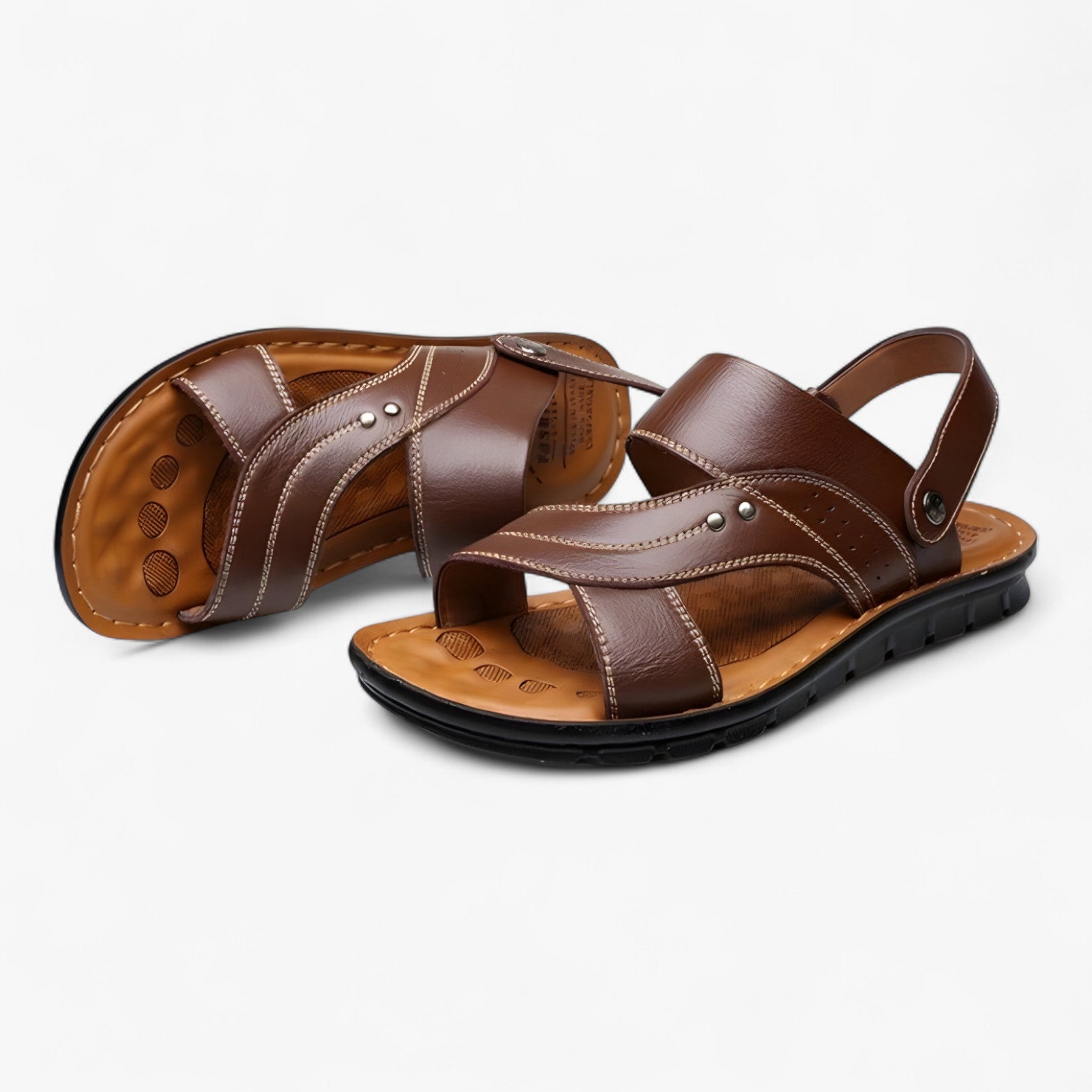 Sandalias de cuero - cómodas y prácticas para hombre