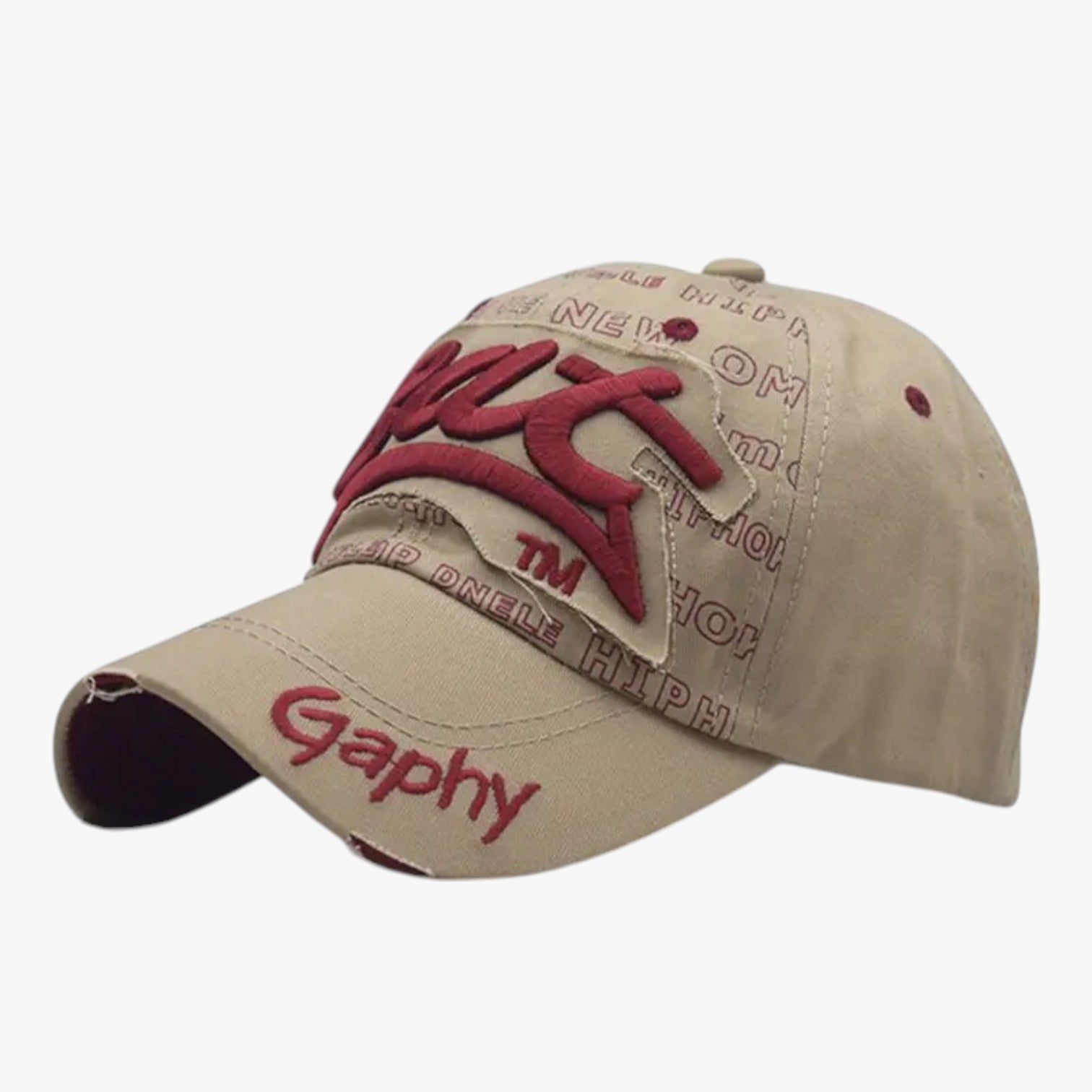 Berretto snapback in cotone per uomo - Stile cool con ricamo di squali Lino - Khaki XXL >8J - Baseball caps berretto berretto snapback caps cool cotone lino men's hat mens accessory ricamo snapback - Concept Palermo