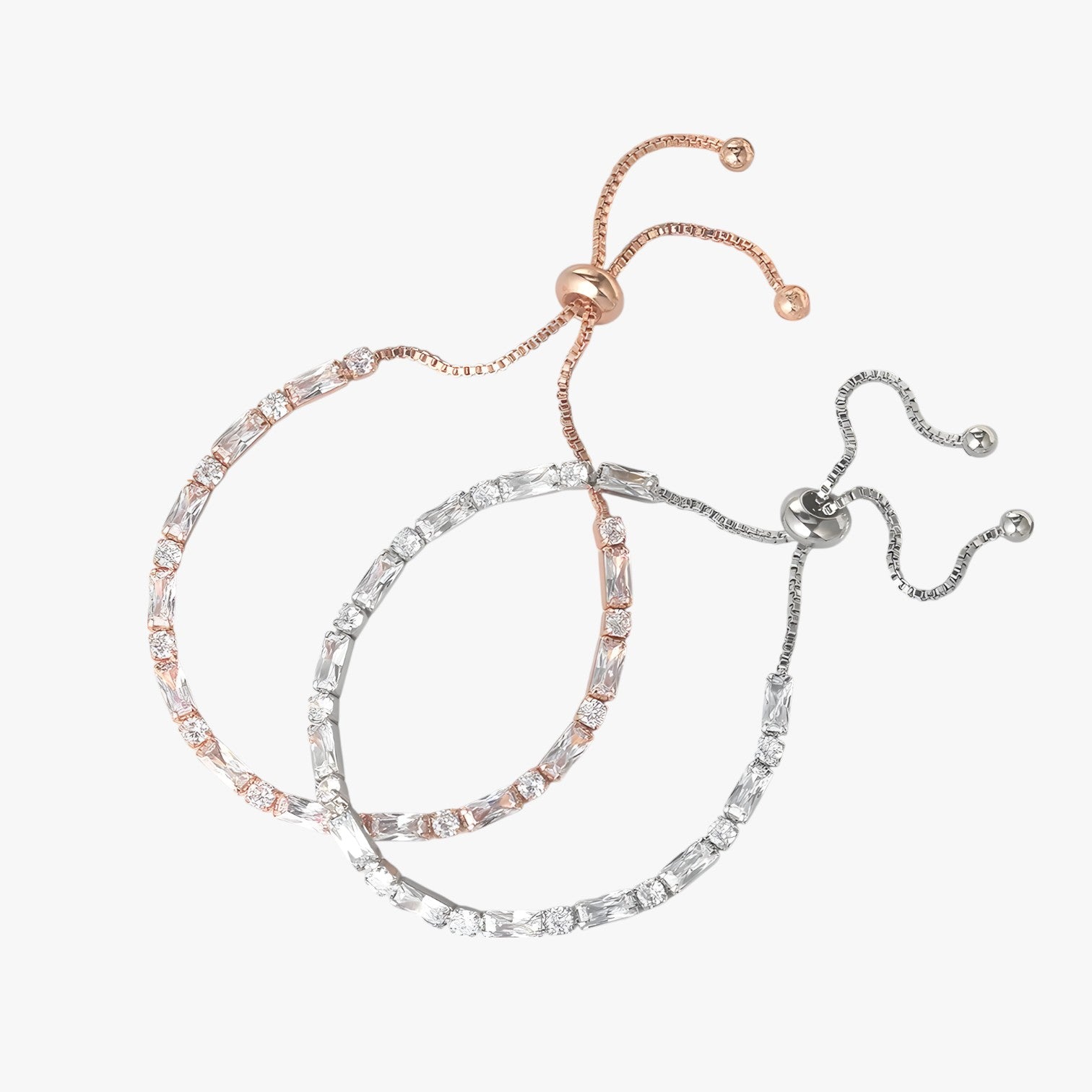 Bracciale Geometrico Oro Rosa con Zircone Regalo Donna - - bracciale bracciale geometrico BRACELET BRACELET FOR WOMEN BRACELETS bracelets for women donna geometrico jewelry regalo women bracelets zircone - Concept Palermo