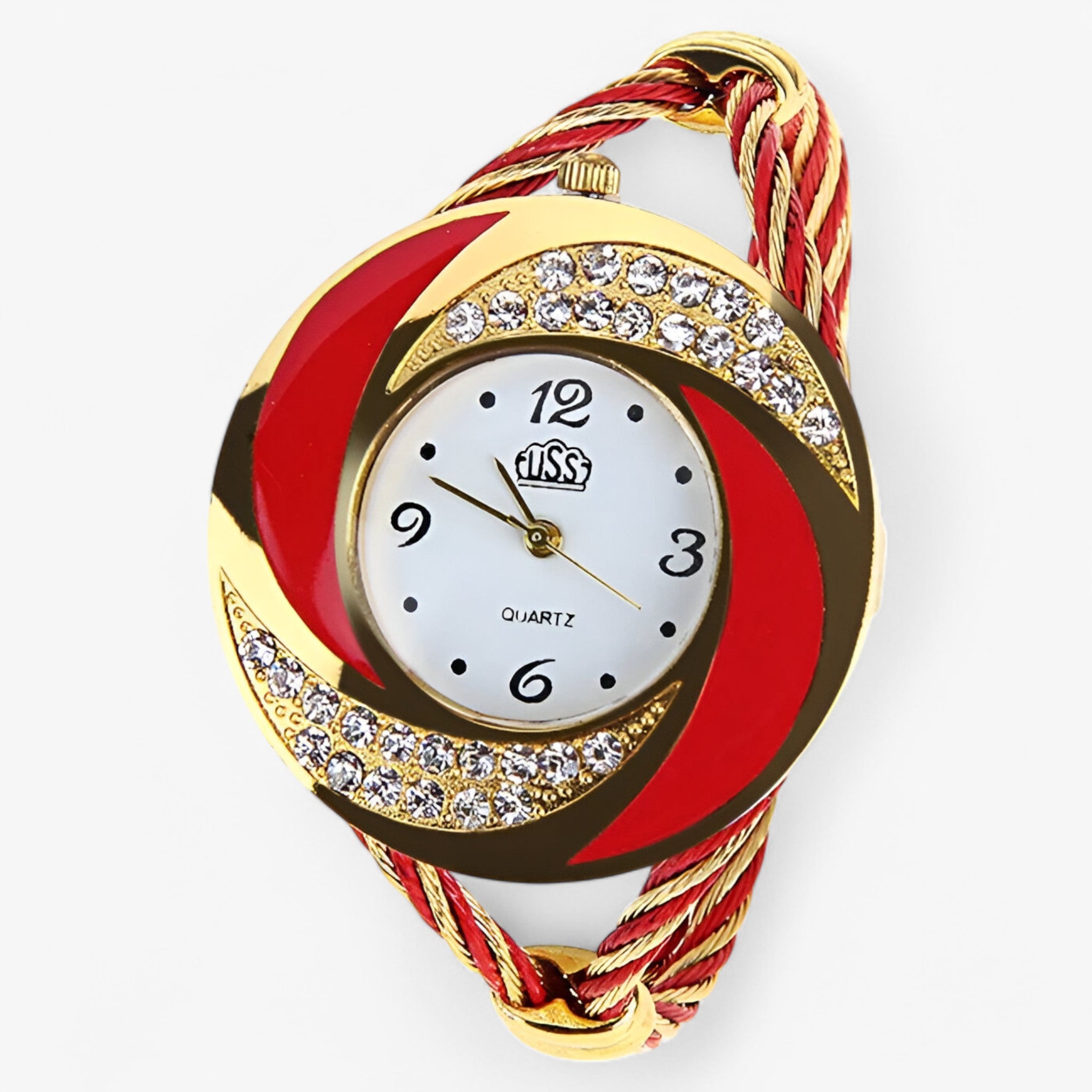 Orologio al quarzo con bracciale a cristalli Uomo - Rossa - bracciale cristalli male watch orologio orologio quarzo quarzo uomo watch for men watches - Concept Palermo