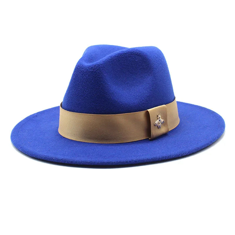 Cappello Fedora da donna: e alla moda per le occasioni formali - Blu elettrico - alla beach hat bucket hats cappello cappello fedora donna fedora floppy hat formali Hat Hat for girls moda occasioni straw hat summer hat sun hat Sun Hats wide brim hat women hat - Concept Palermo