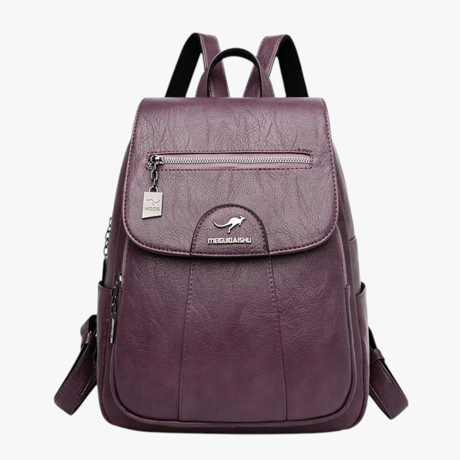 Zaino Vintage in Vera Pelle Morbida da Viaggio Uomo/Donna - Viola - Backpacks Bags pelle viaggiare vintage women bags zaino zaino vintage - Concept Palermo