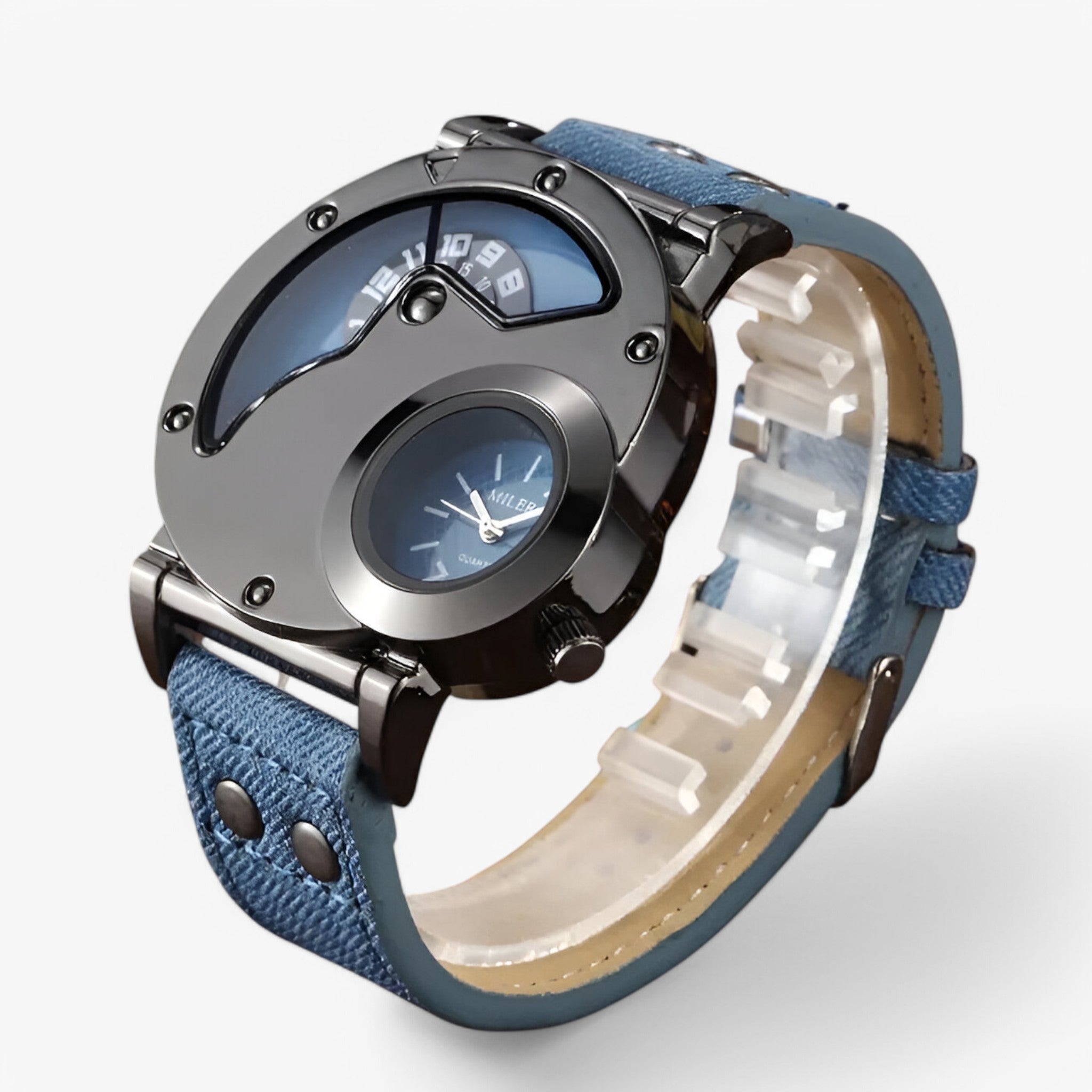 Orologio da Uomo in Stile Cowboy con Doppio Fuso Orario - - cowboy doppio fuso mens watch orario orologio orologio uomo stile uomo watch for men - Concept Palermo