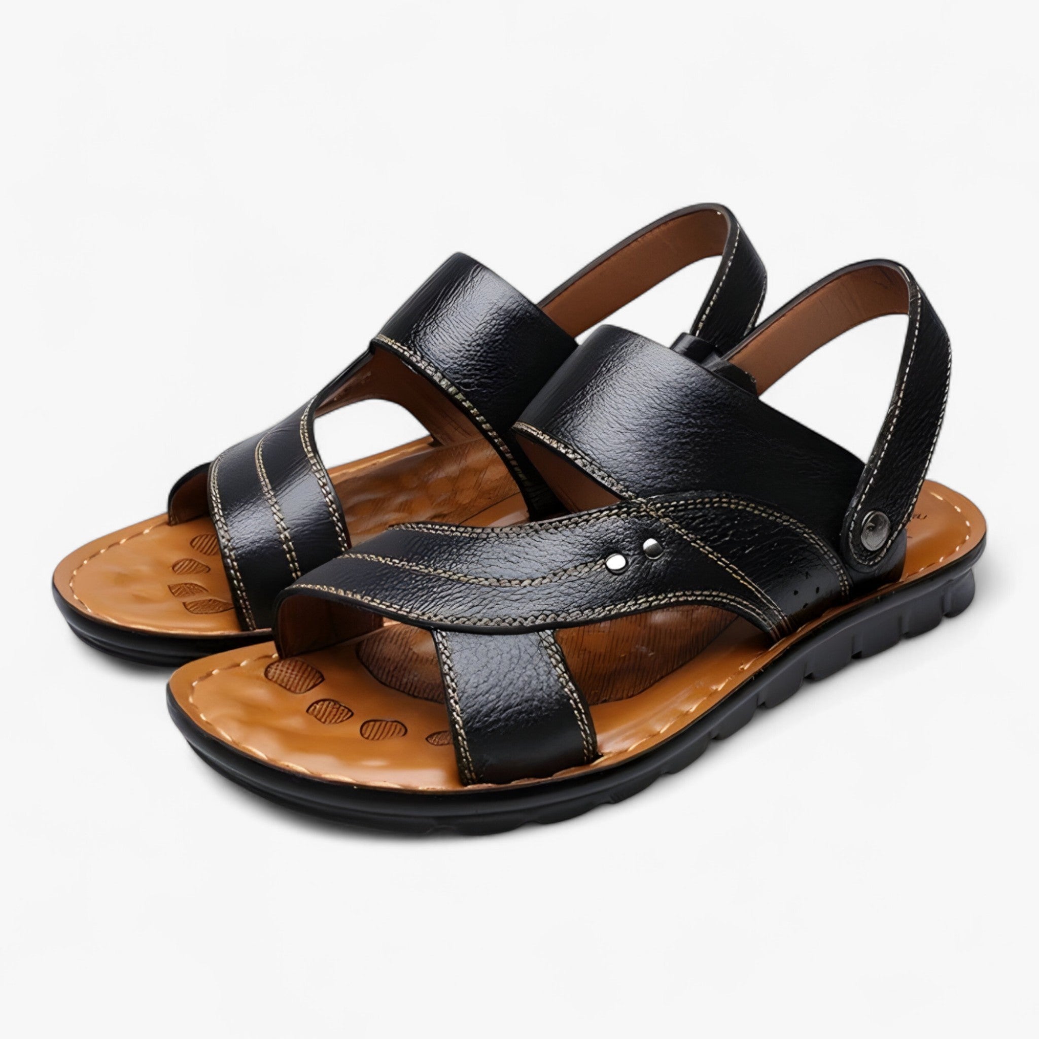 Sandalias de cuero - cómodas y prácticas para hombre