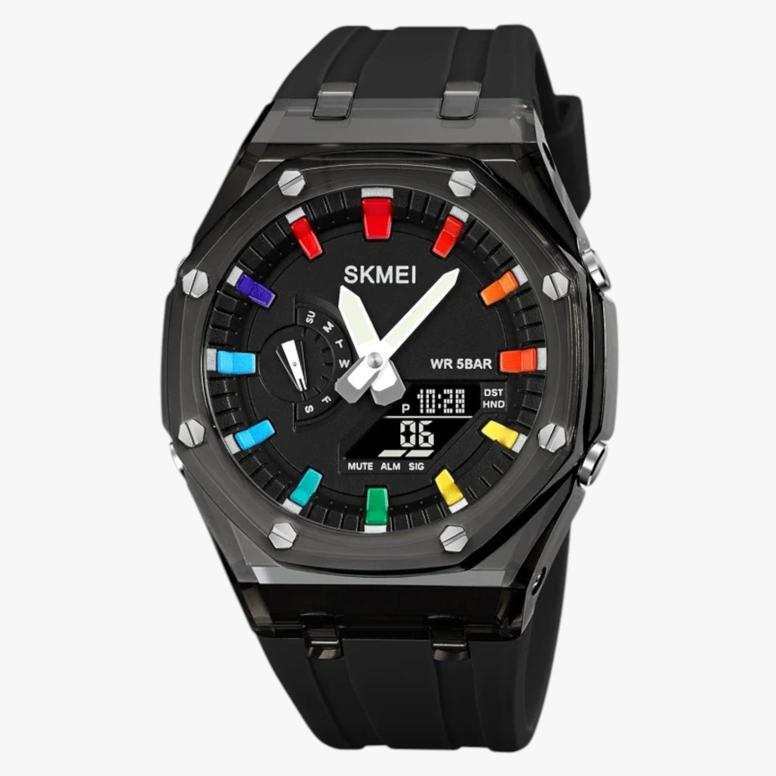 Orologio digitale trasparente da 5 ATM con sveglia e funzioni intelligenti Uomo - moda nero nero - digitale funzioni intelligenti orologio orologio digitale sveglia trasparente uomo watch WATCHES FOR MEN Wristwatch - Concept Palermo