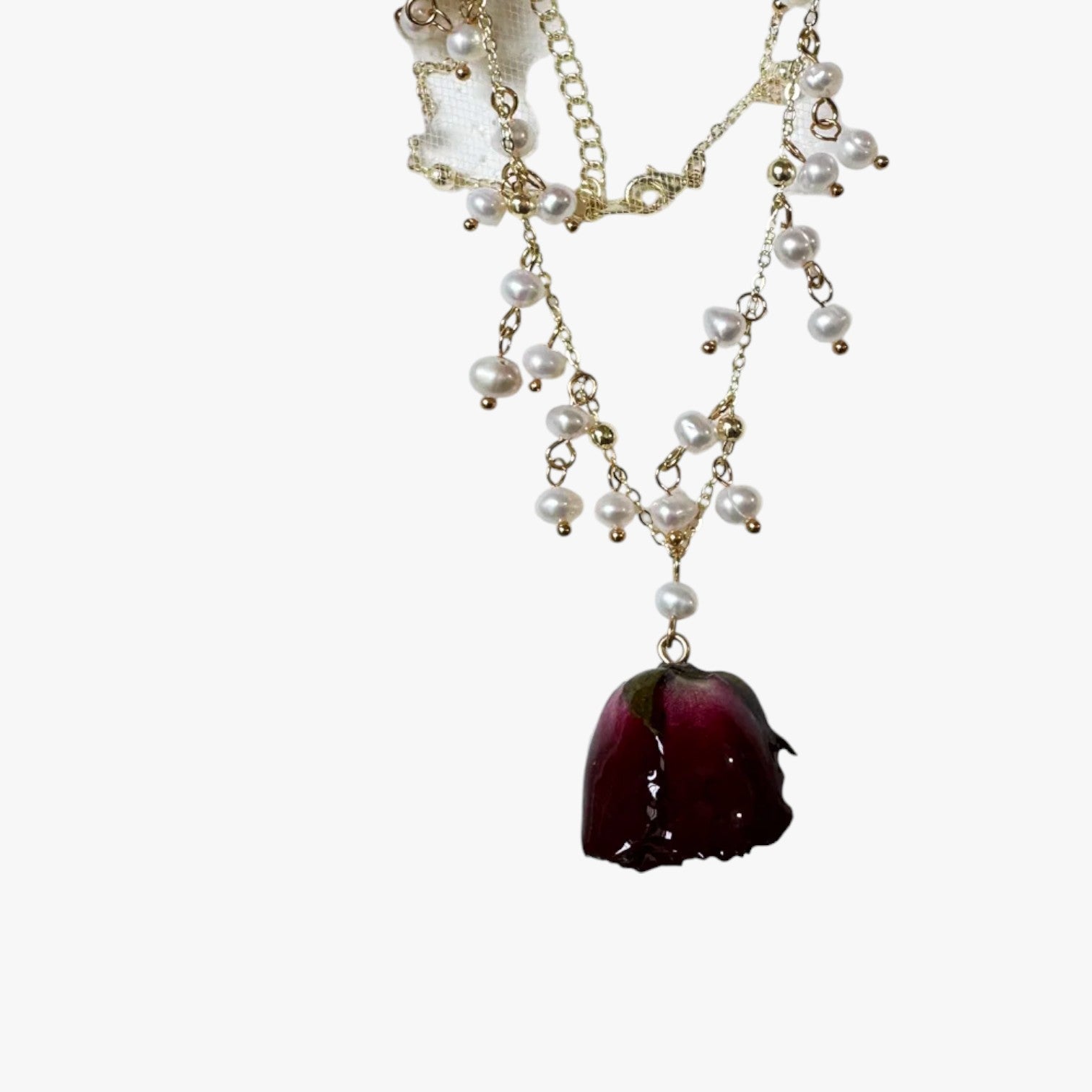 Collana Royal Rose con un tocco romantico Rosa Lana - - collana collana royal elegant womens necklaces jewelry lana necklace Necklaces for Women romantico royal tocco - Concept Palermo